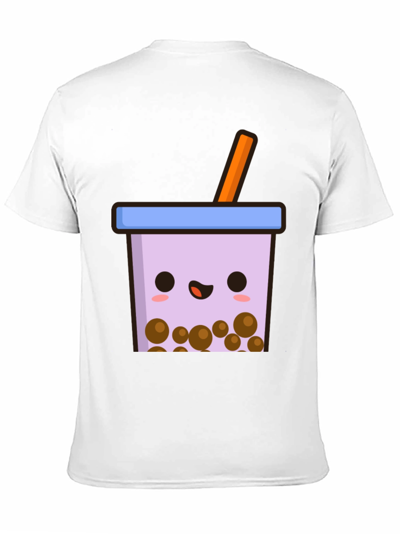 Cute Bubble Tea Graphic Tee - Black Unisex T-Shirt
