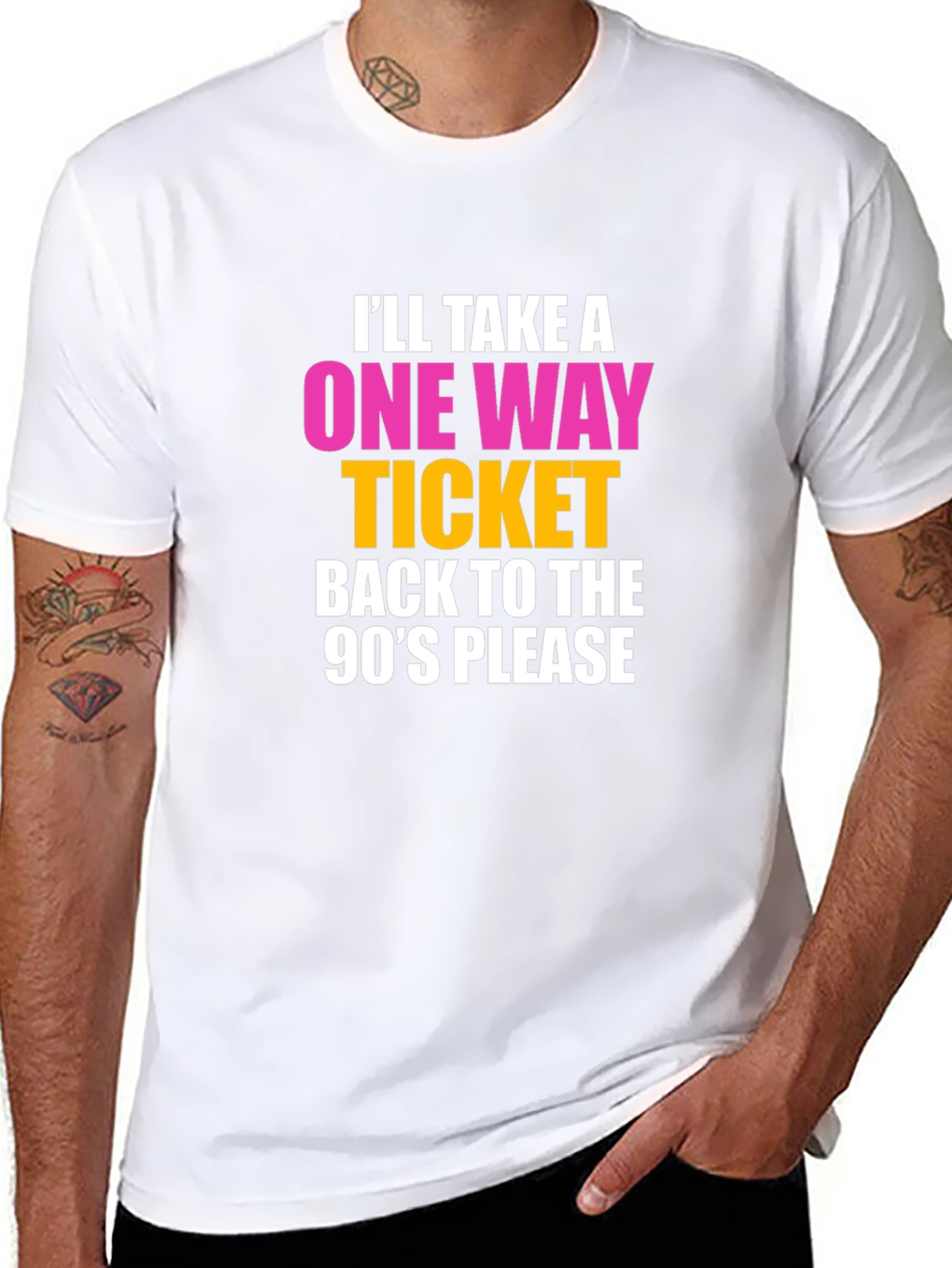 90s Retro T-Shirt: One-Way Ticket Back!