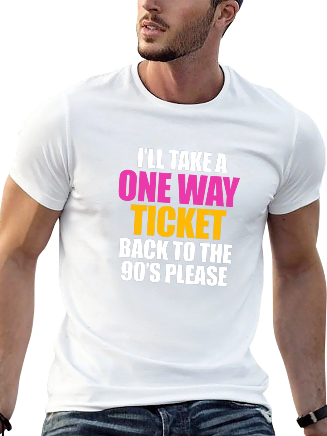 90s Retro T-Shirt: One-Way Ticket Back!