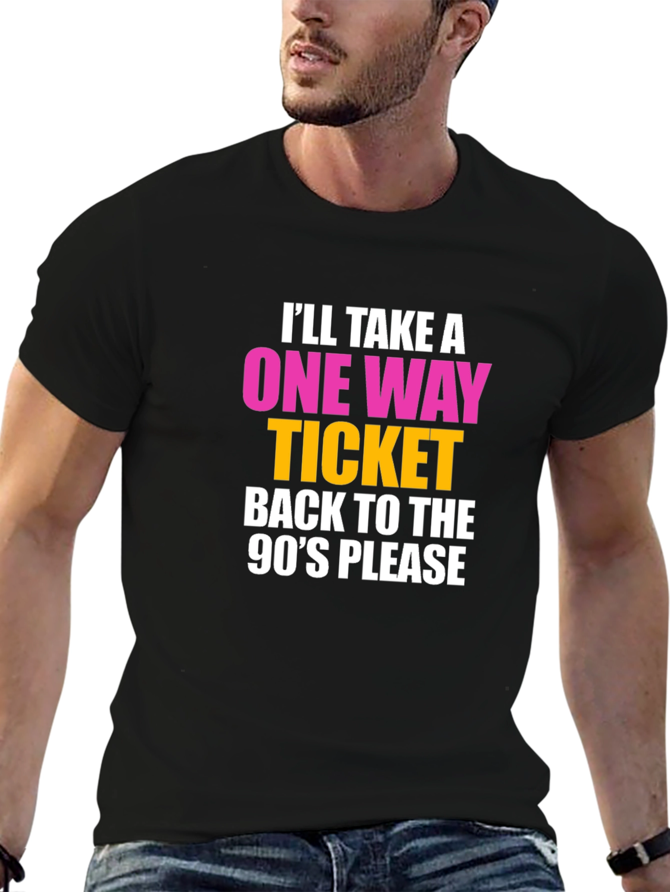 90s Retro T-Shirt: One-Way Ticket Back!