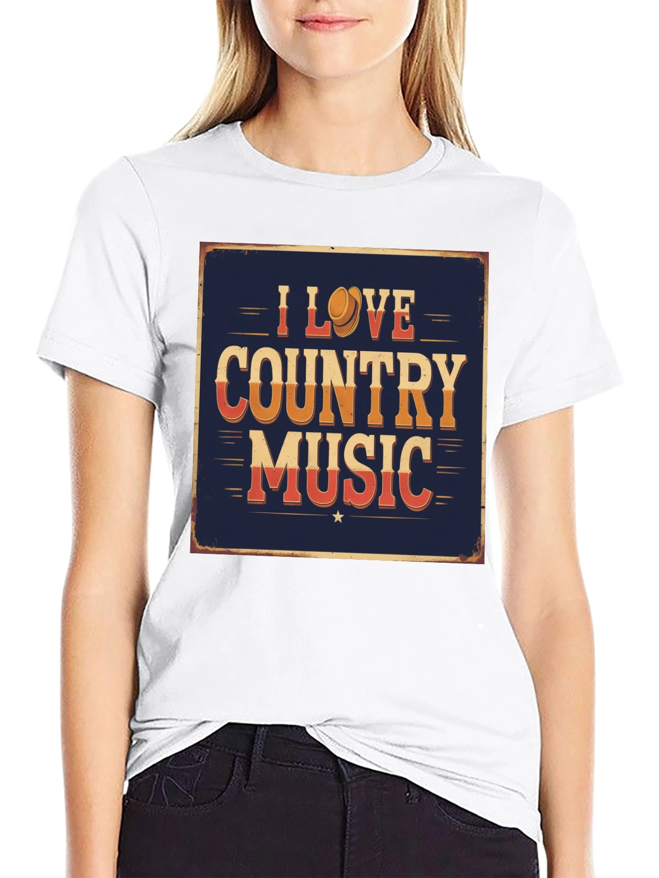 I Love Country Music Graphic T-Shirt