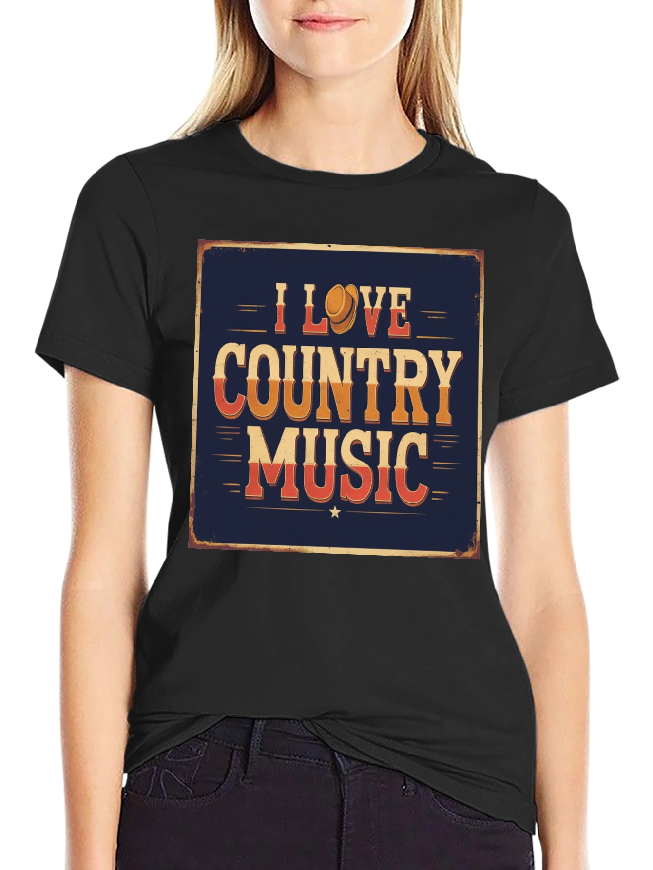 I Love Country Music Graphic T-Shirt