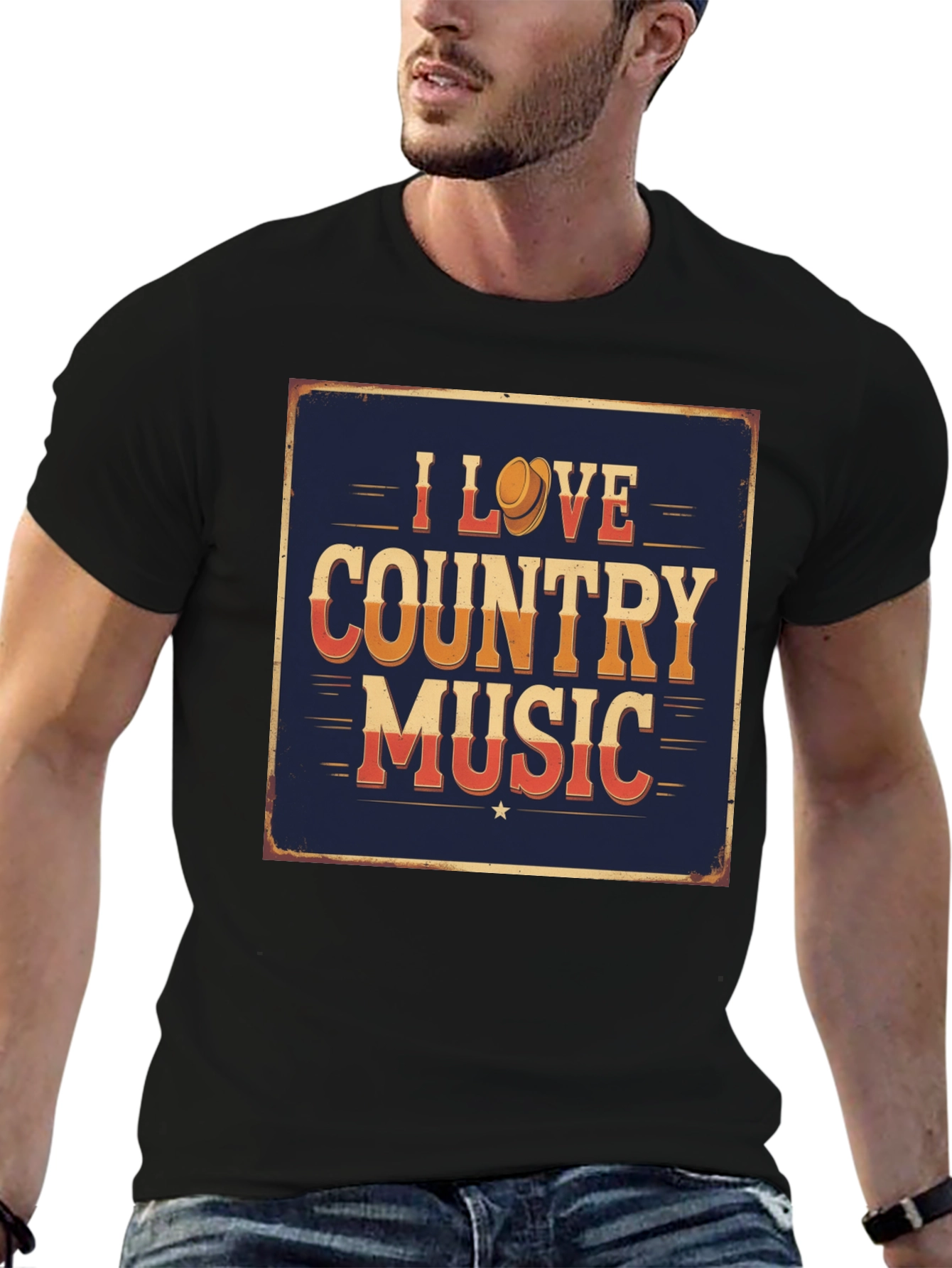 I Love Country Music Graphic T-Shirt