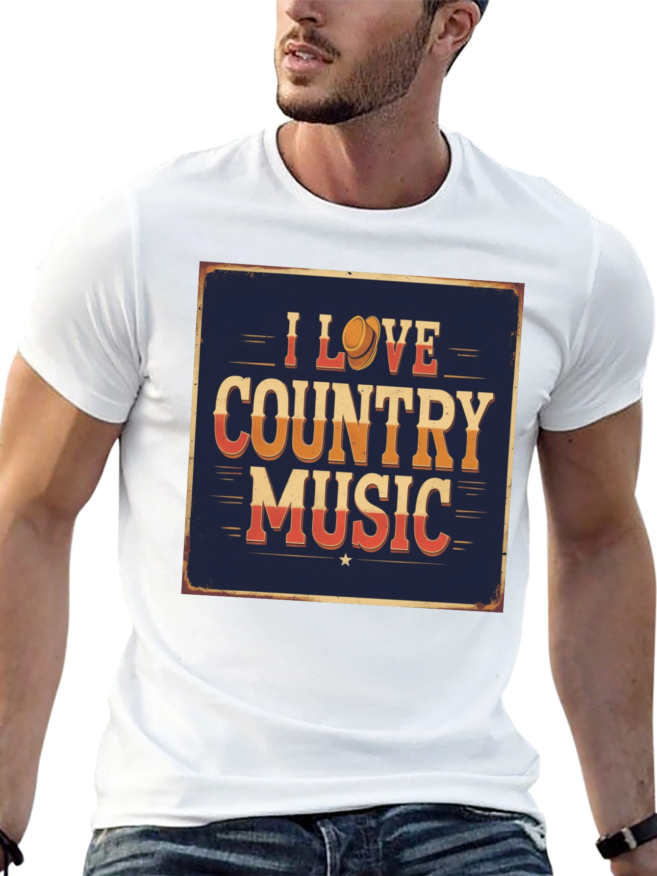 I Love Country Music Graphic T-Shirt