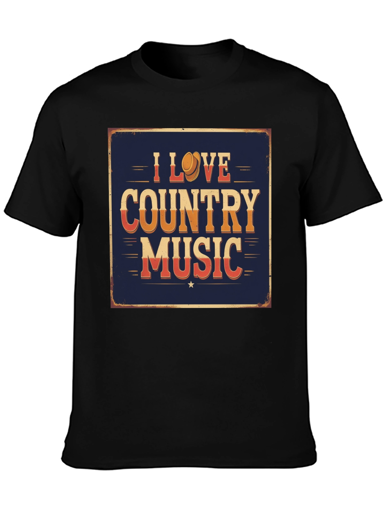 I Love Country Music Graphic T-Shirt