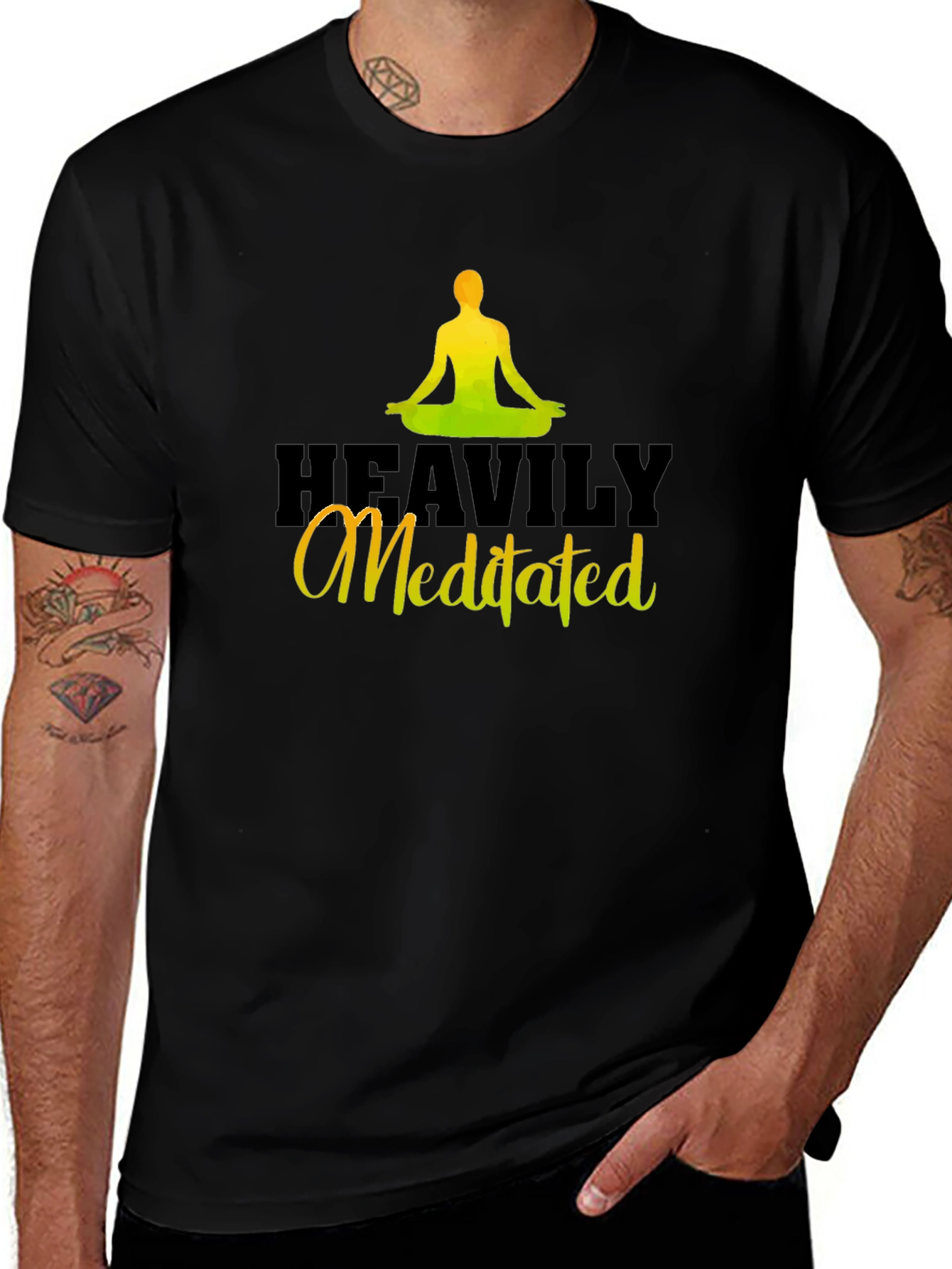 Heavily Meditated Black T-Shirt