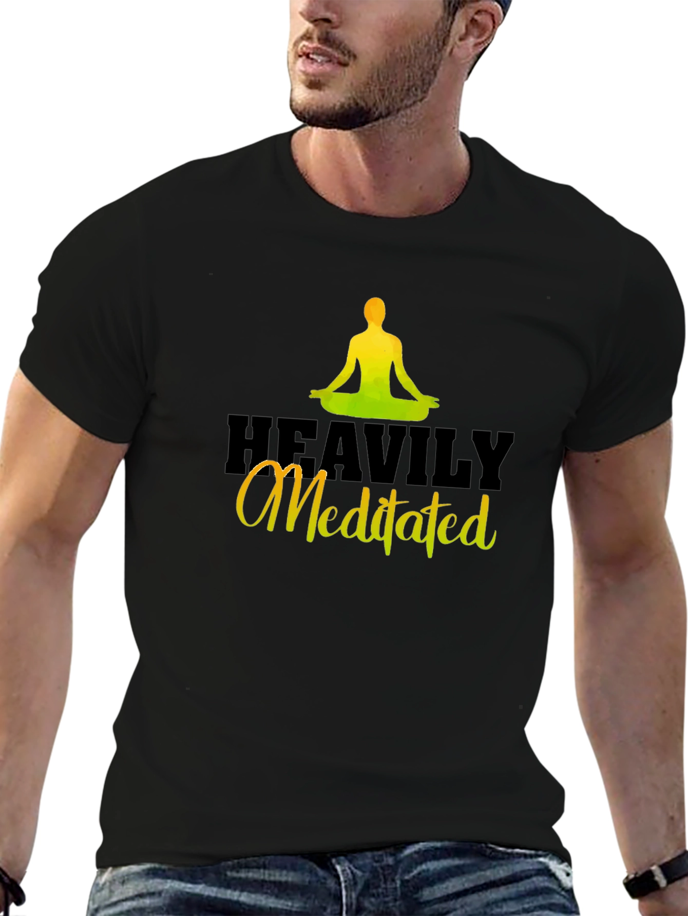 Heavily Meditated Black T-Shirt