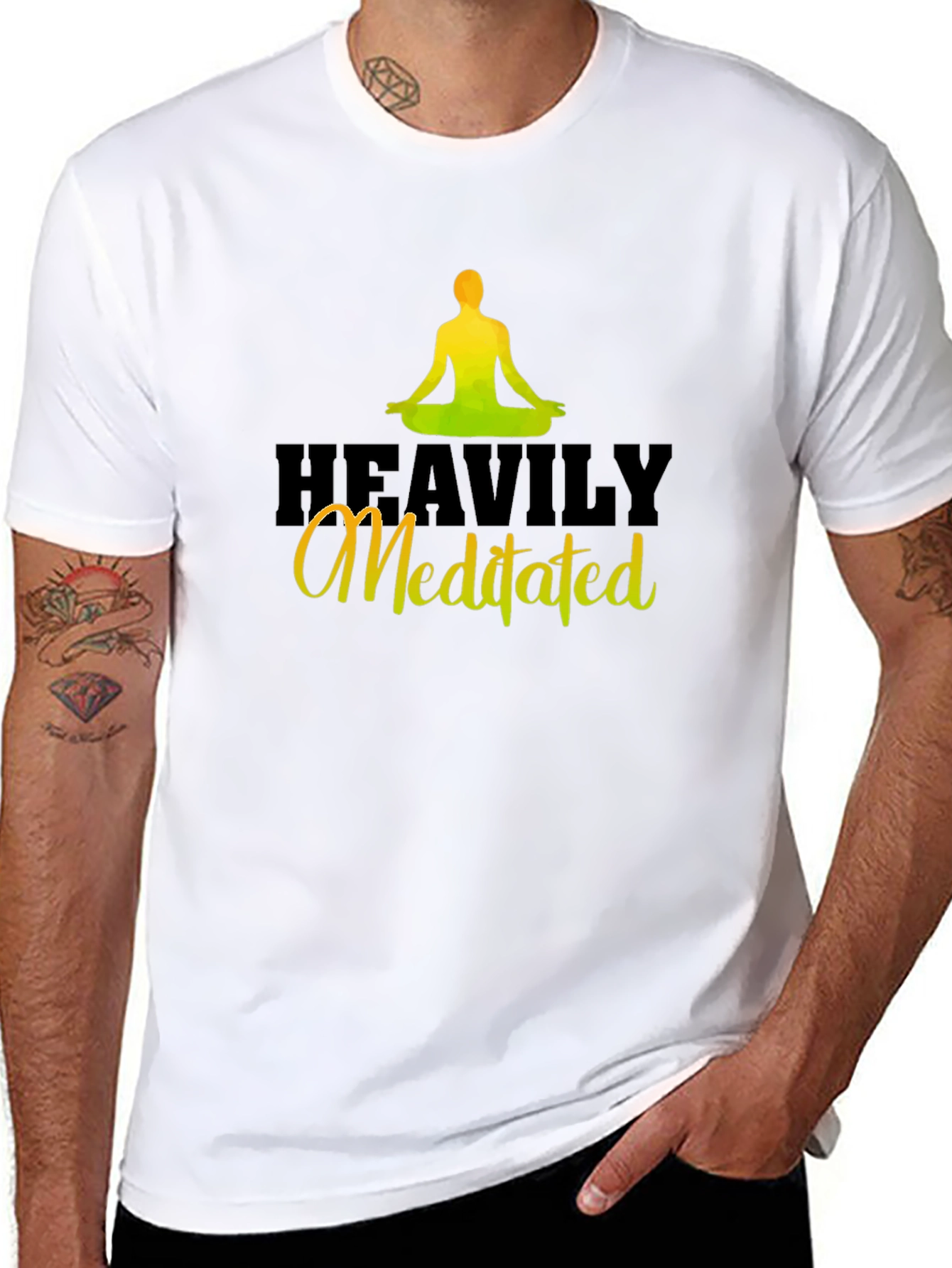 Heavily Meditated Black T-Shirt