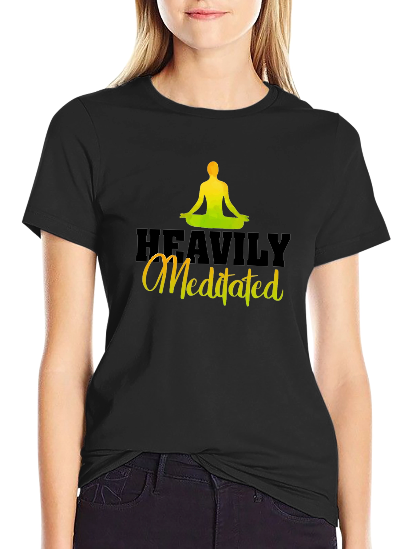 Heavily Meditated Black T-Shirt