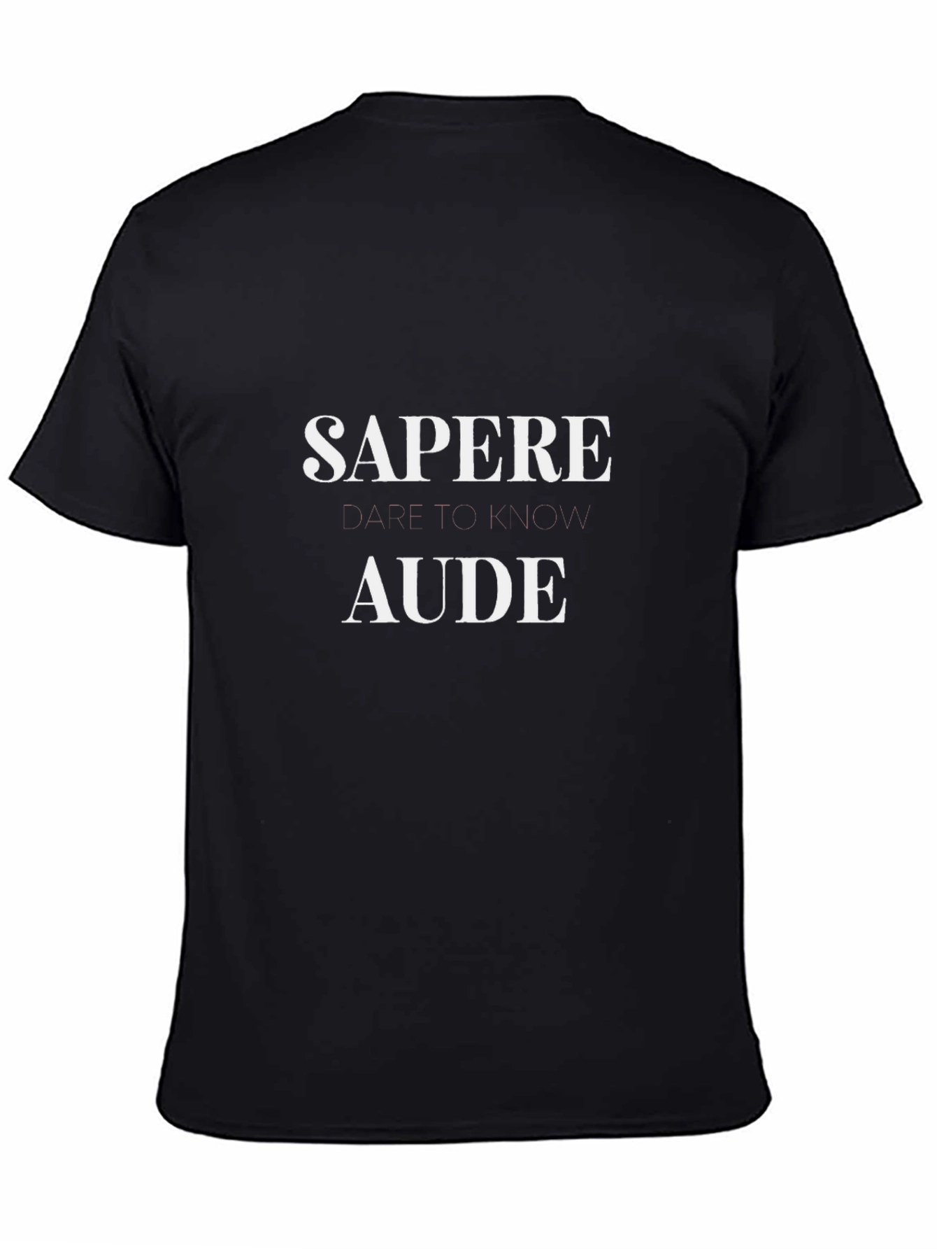 Sapere Aude Black T-Shirt