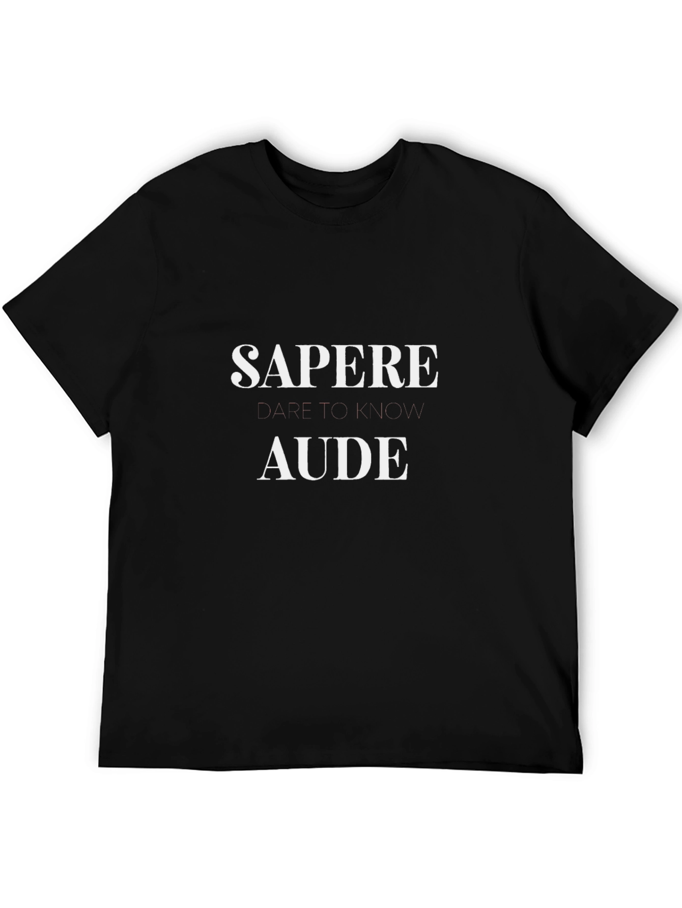 Sapere Aude Black T-Shirt