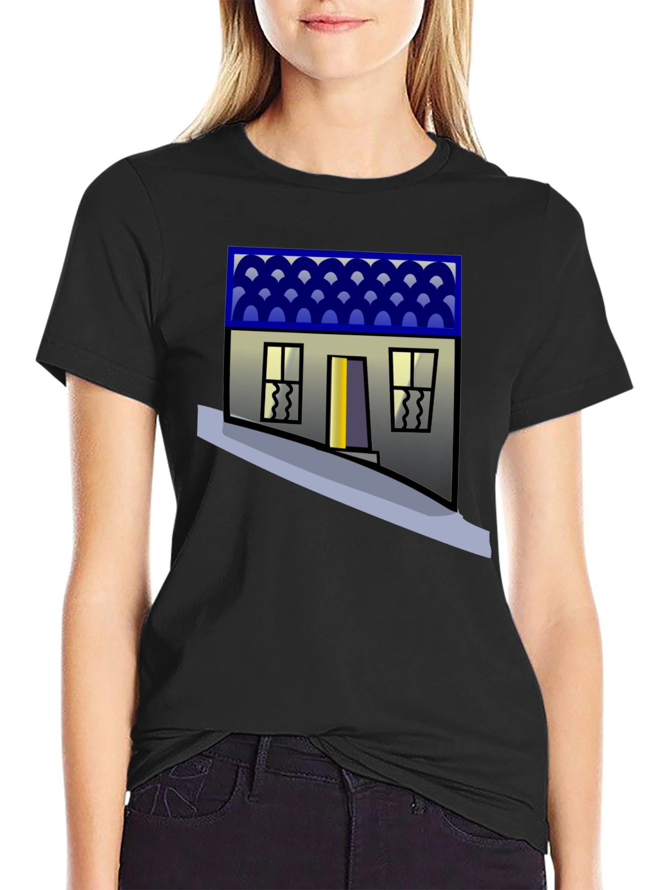 Quirky House Graphic Tee - Unique Streetwear
