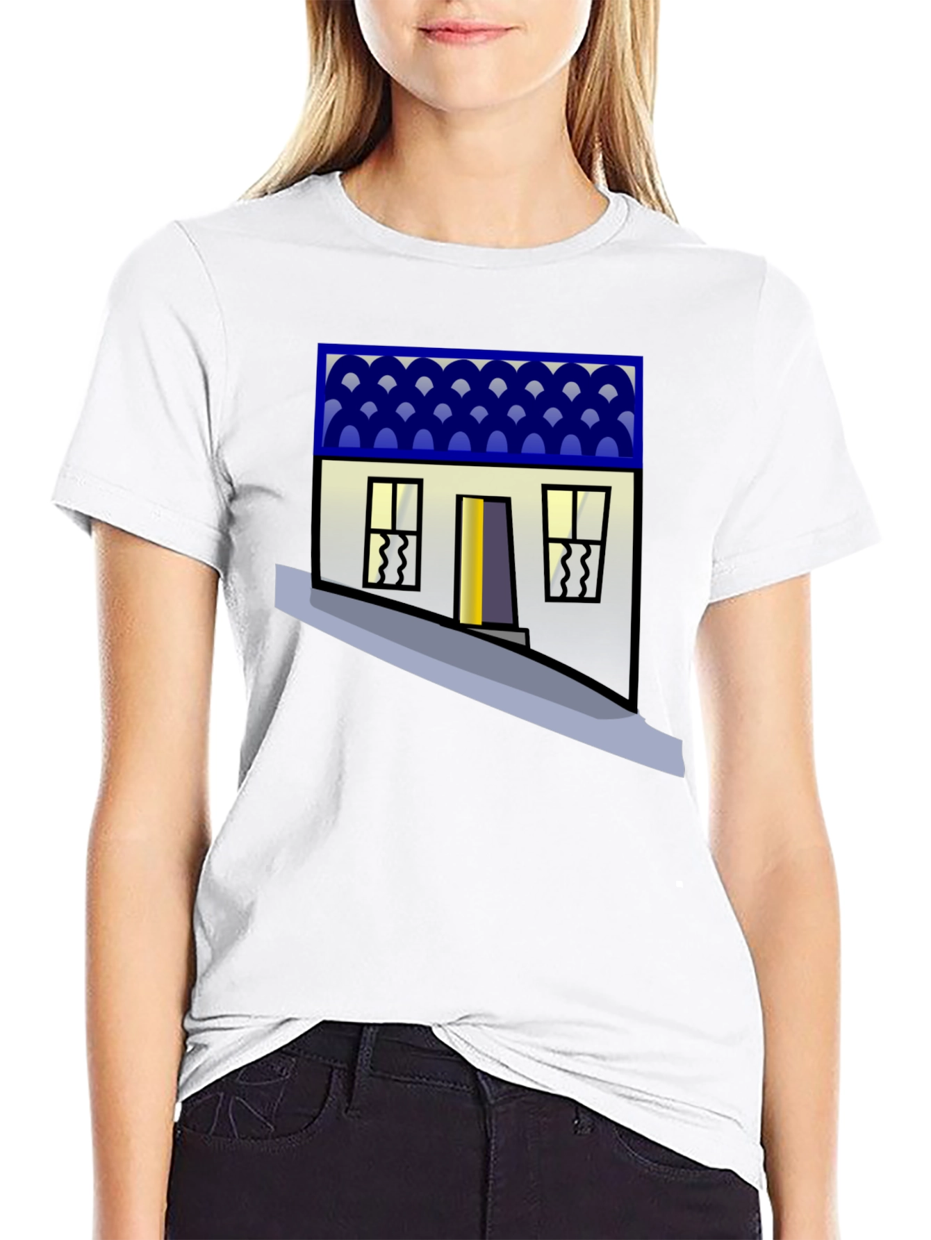 Quirky House Graphic Tee - Unique Streetwear