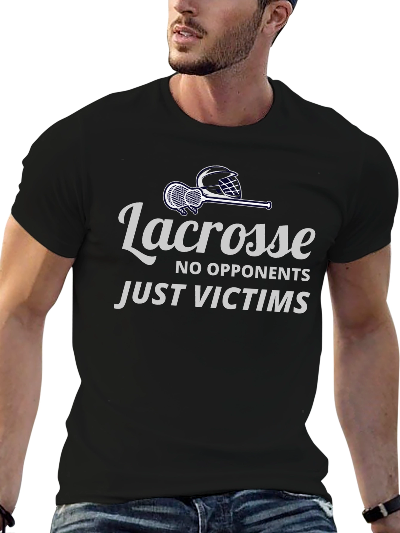 Lacrosse Tee: No Opponents Just Victims T-Shirt