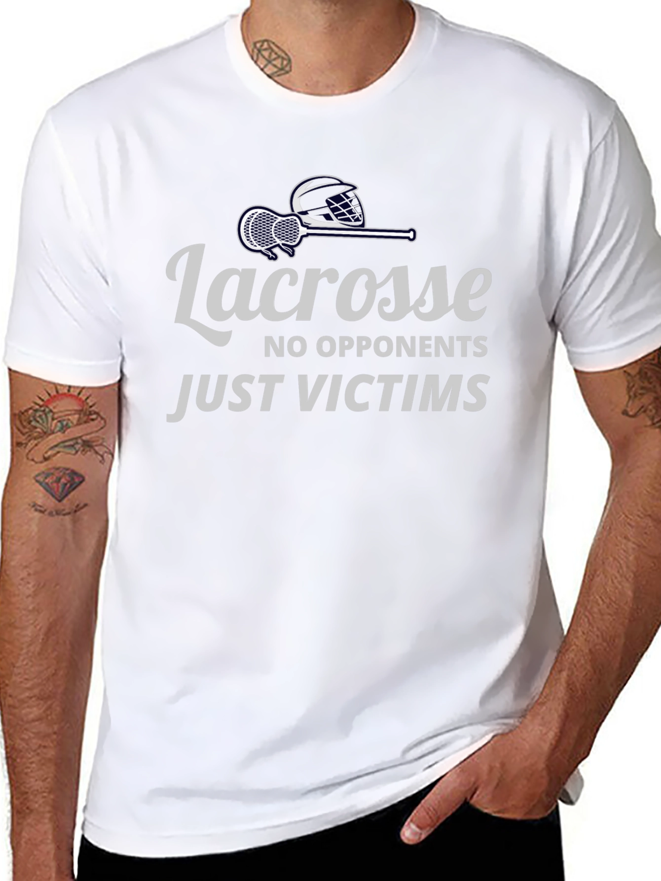 Lacrosse Tee: No Opponents Just Victims T-Shirt