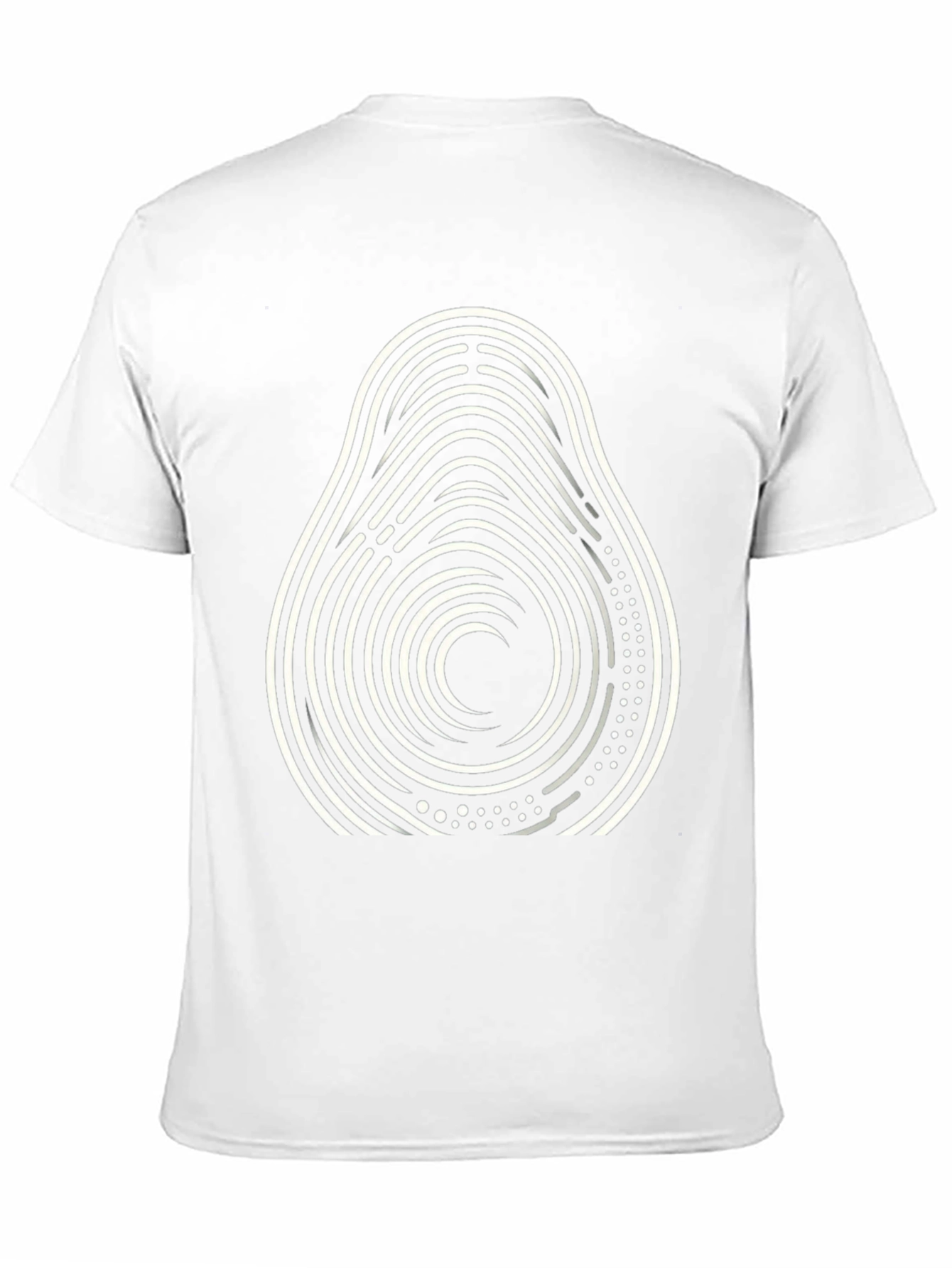 Abstract Avocado Graphic Tee - Cool Black T-Shirt