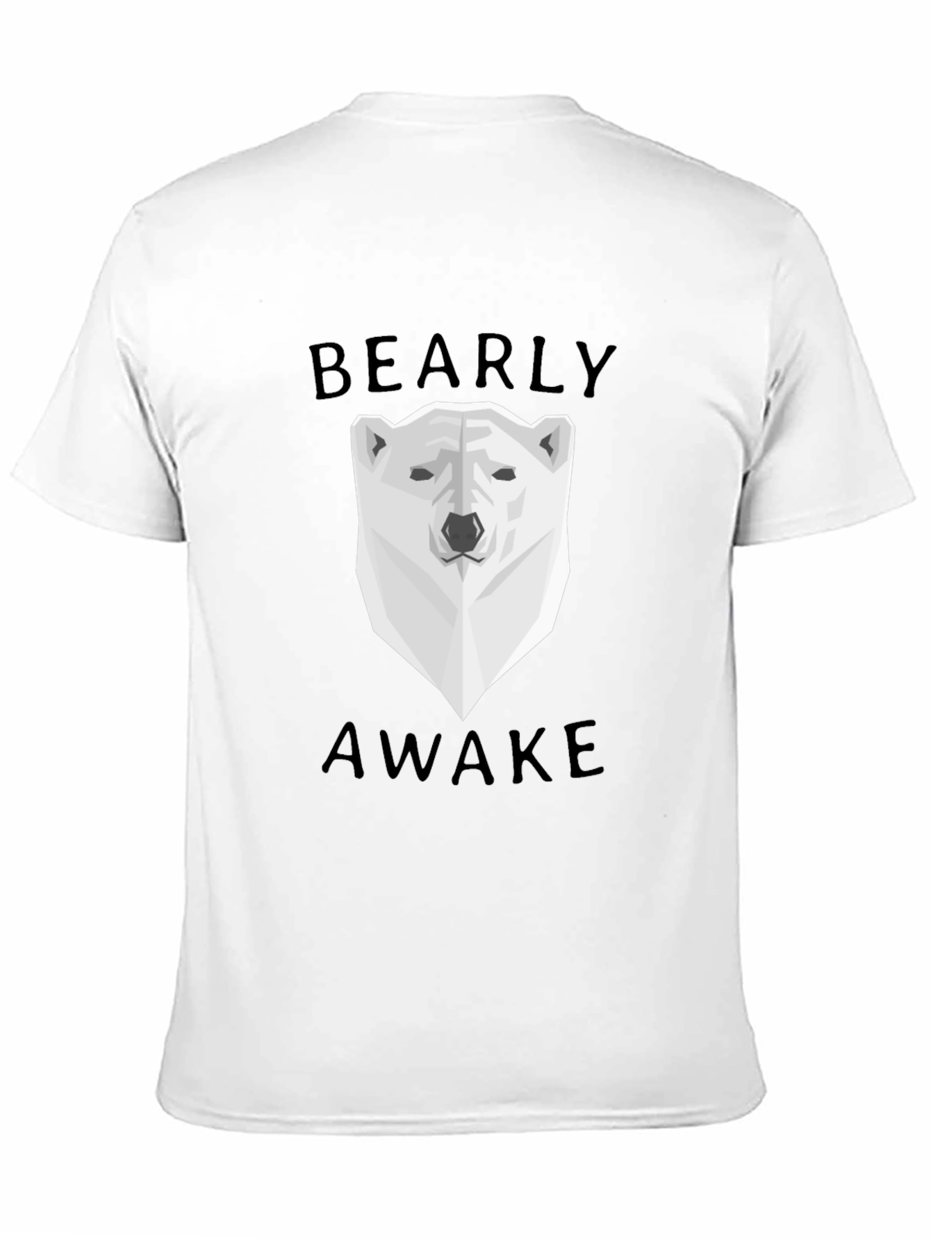 Bearly Awake Graphic Tee - Black Cotton T-Shirt