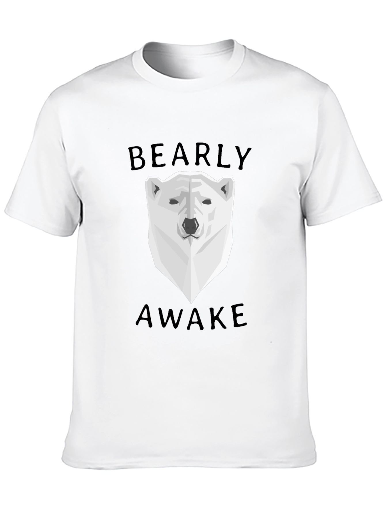 Bearly Awake Graphic Tee - Black Cotton T-Shirt