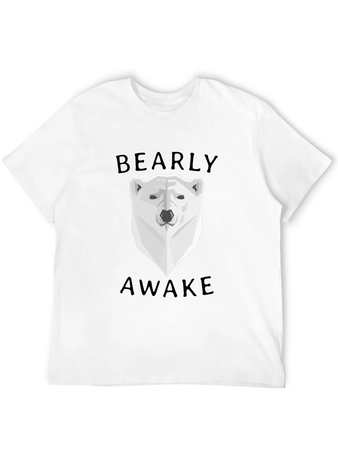 Bearly Awake Graphic Tee - Black Cotton T-Shirt