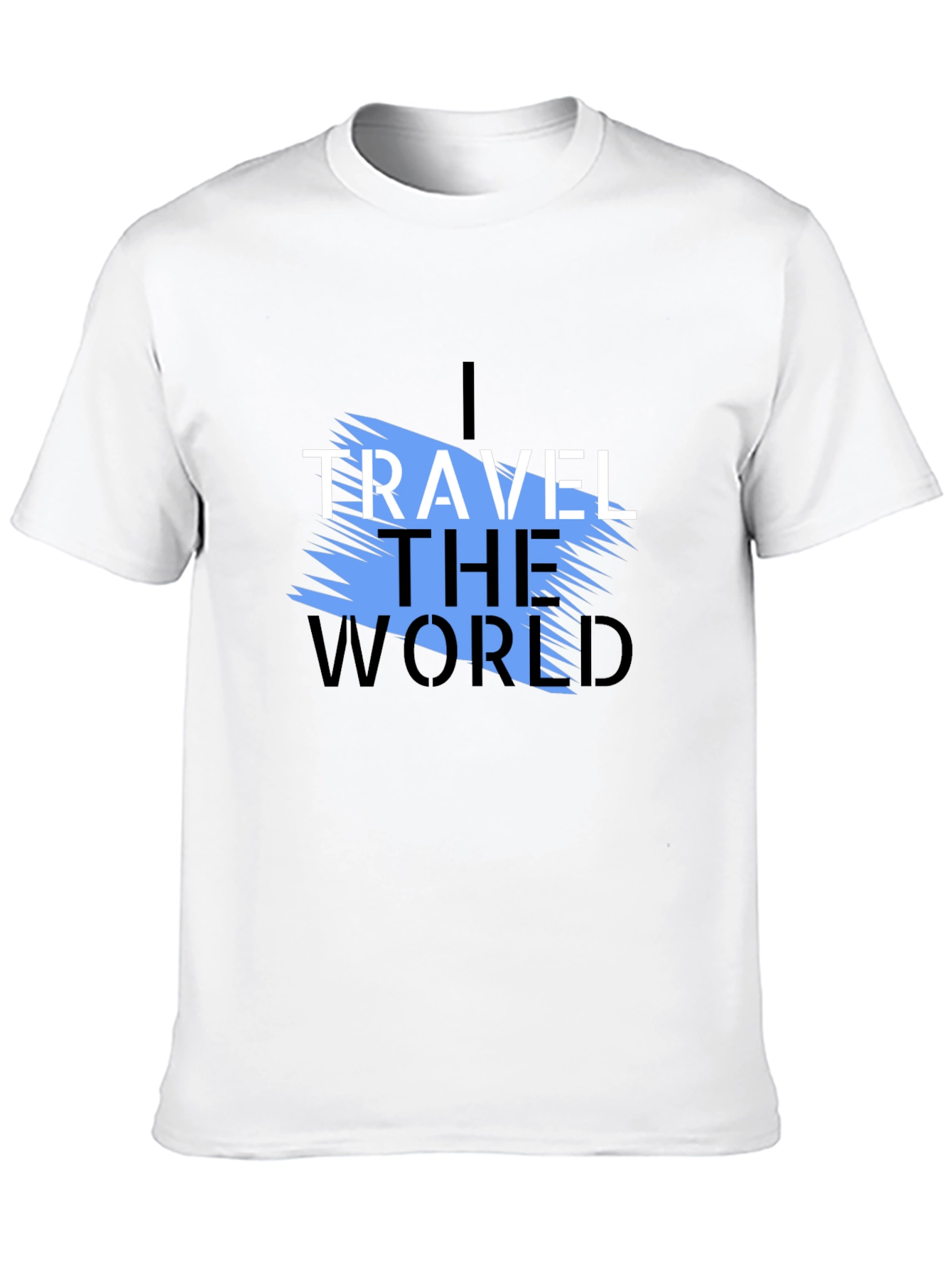 I Travel the World Graphic T-Shirt - Black