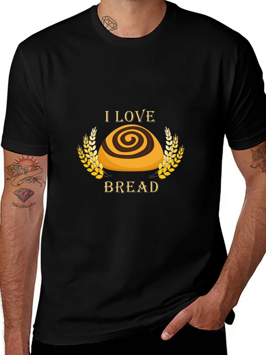 I Love Bread T-Shirt - Unisex Black Tee