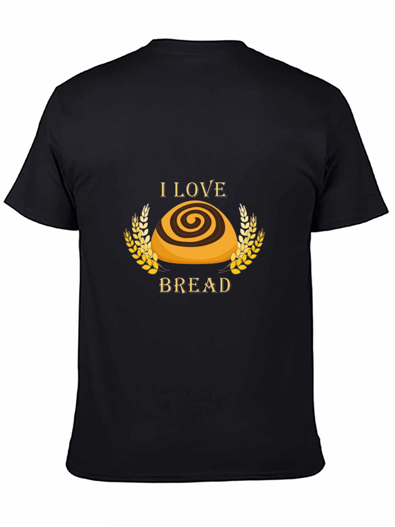 I Love Bread T-Shirt - Unisex Black Tee