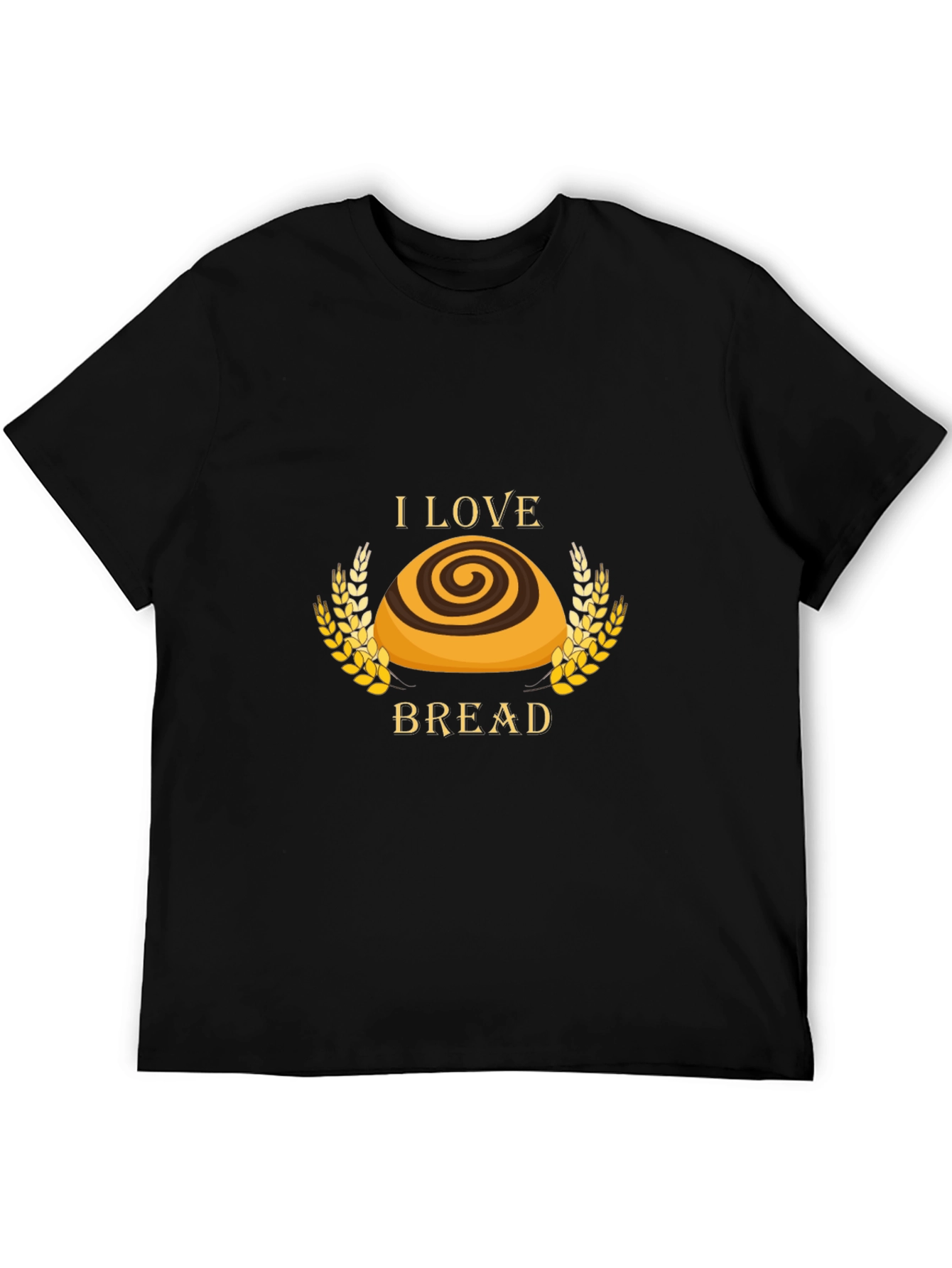 I Love Bread T-Shirt - Unisex Black Tee