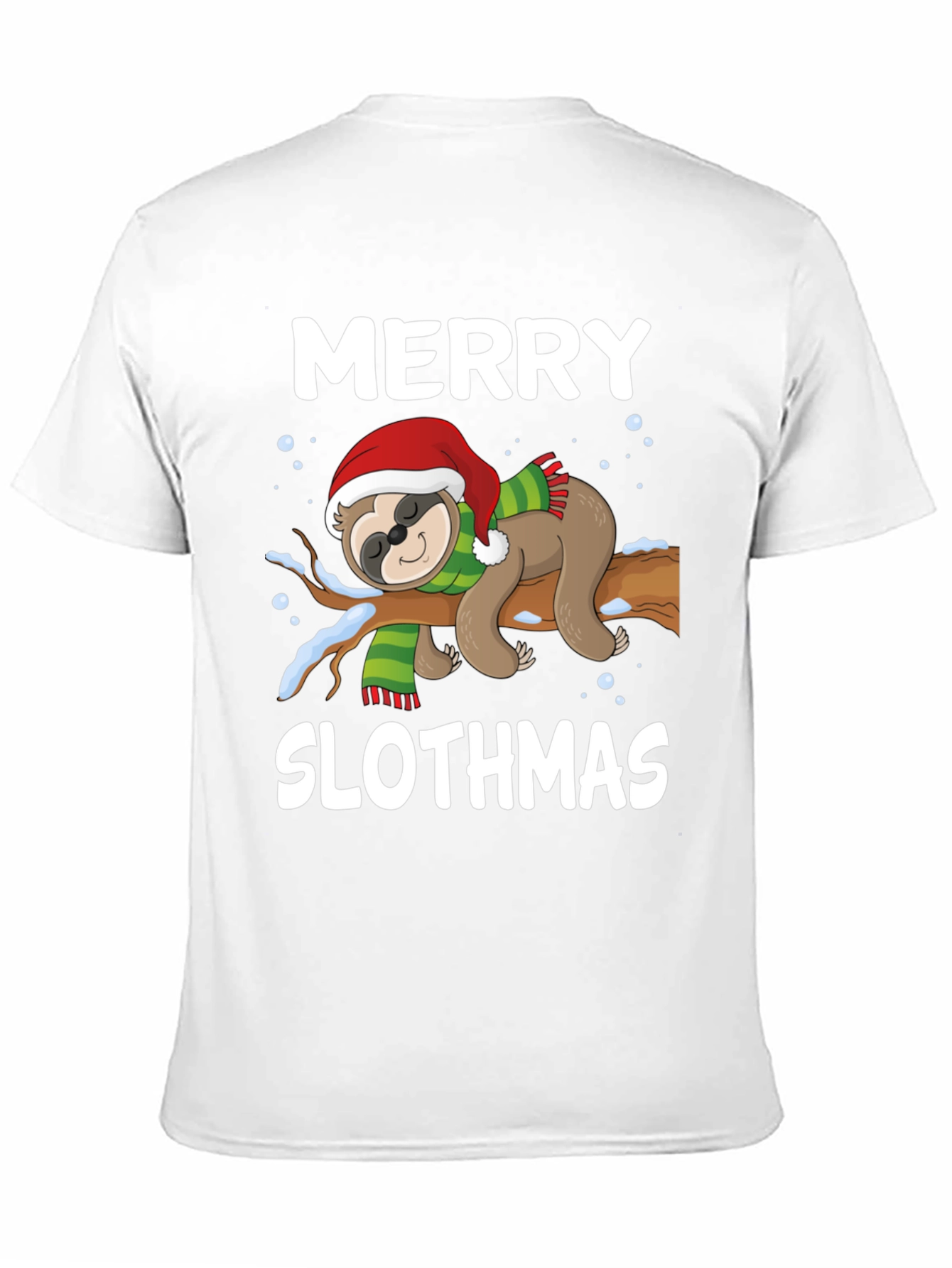 Merry Slothmas T-Shirt - Holiday Sloth Design