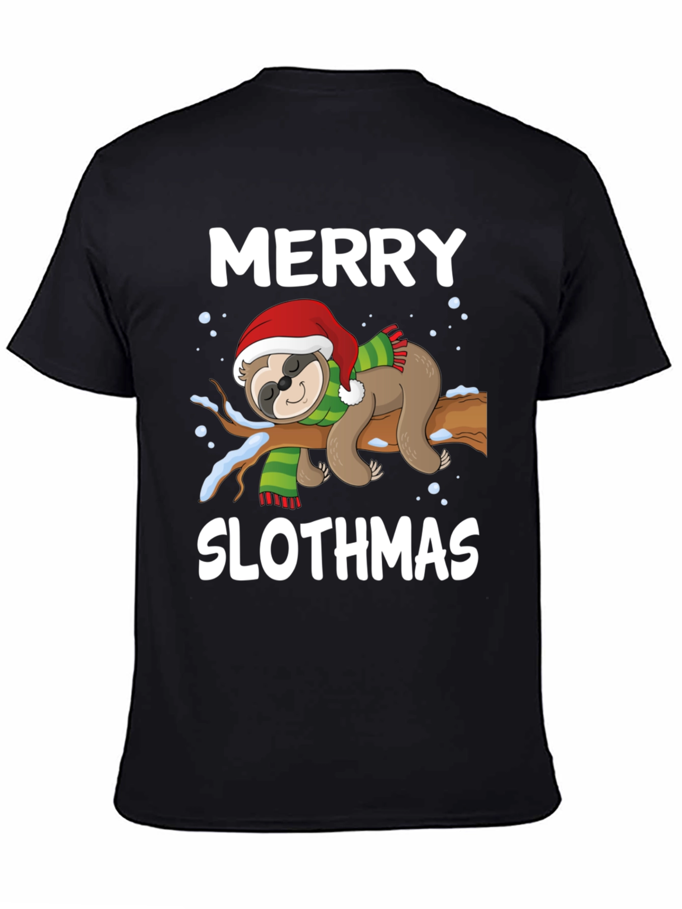 Merry Slothmas T-Shirt - Holiday Sloth Design