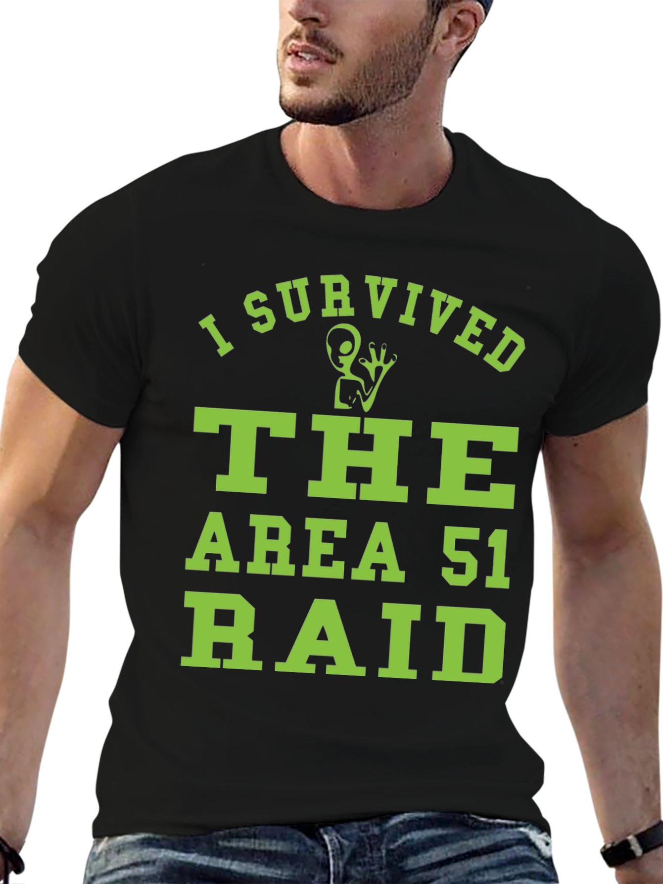 I Survived the Area 51 Raid Graphic T-Shirt