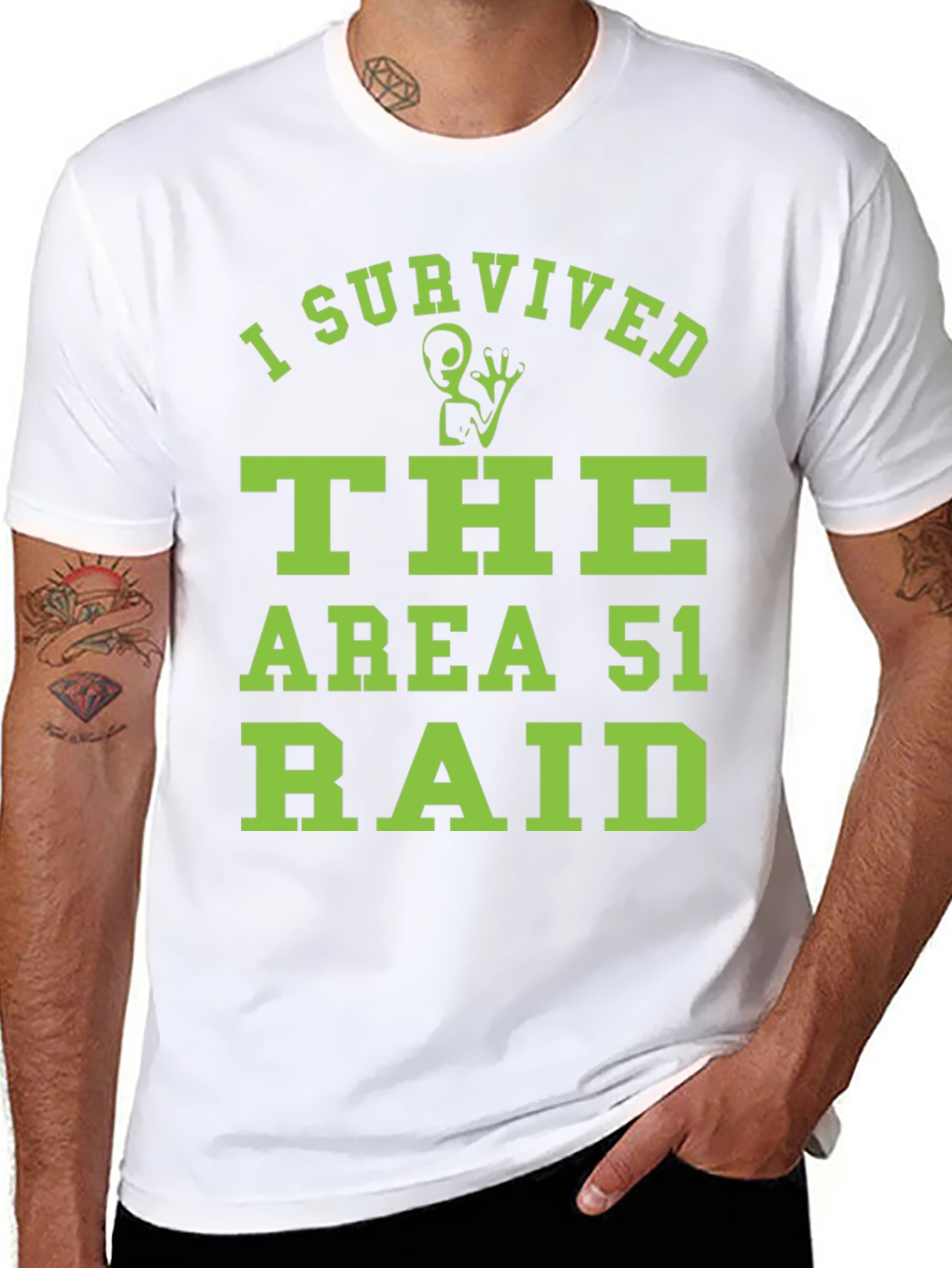 I Survived the Area 51 Raid Graphic T-Shirt