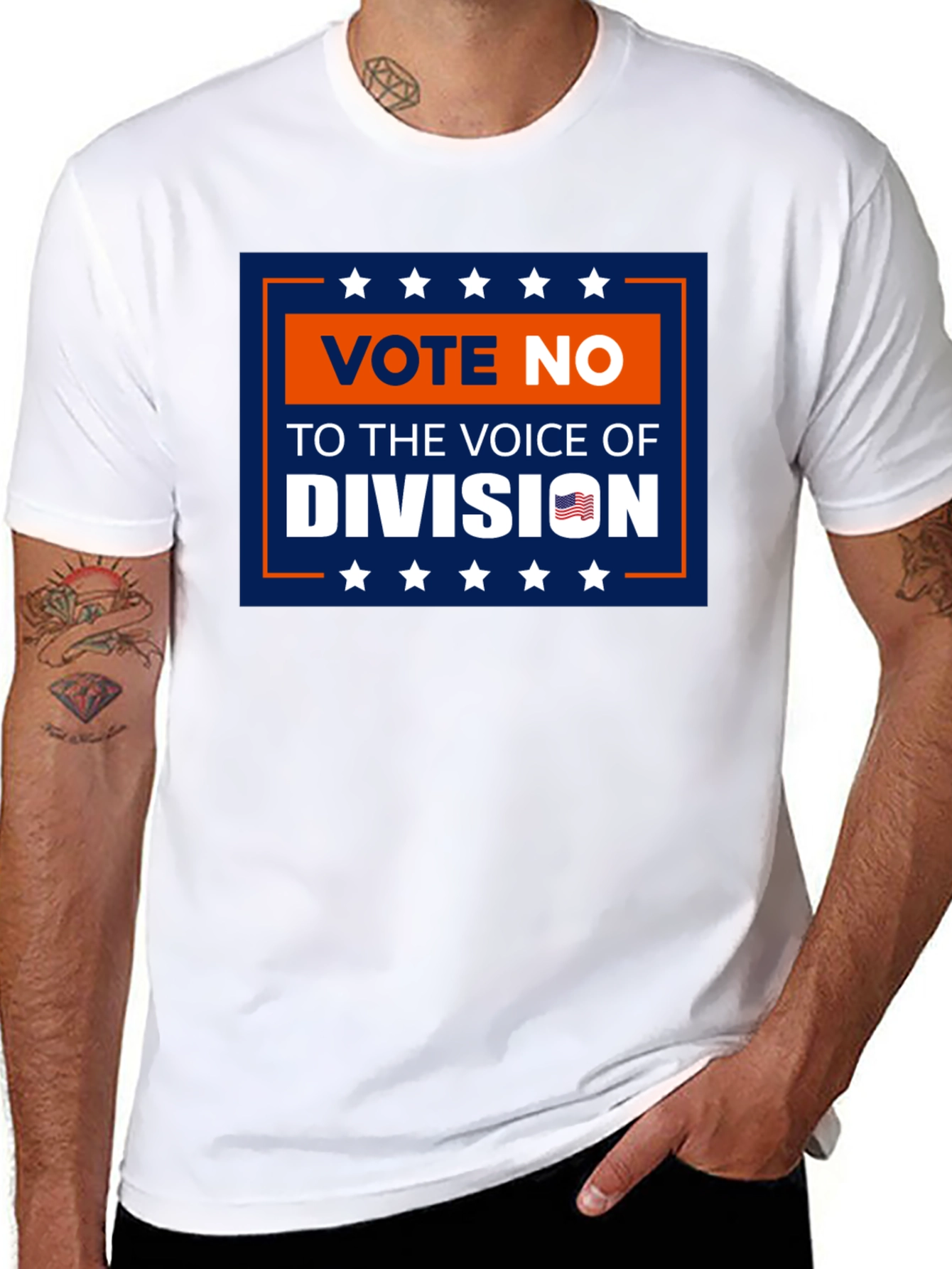Vote No T-Shirt: Voice of Division Patriotic Tee