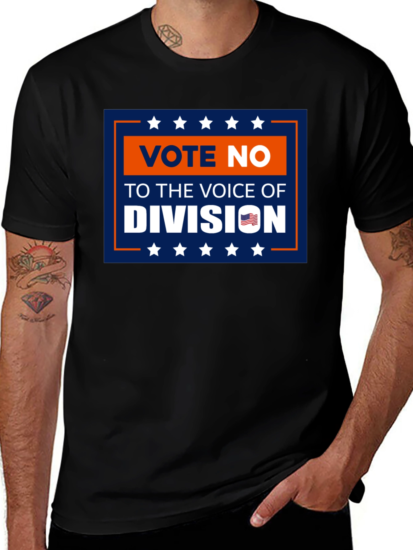 Vote No T-Shirt: Voice of Division Patriotic Tee