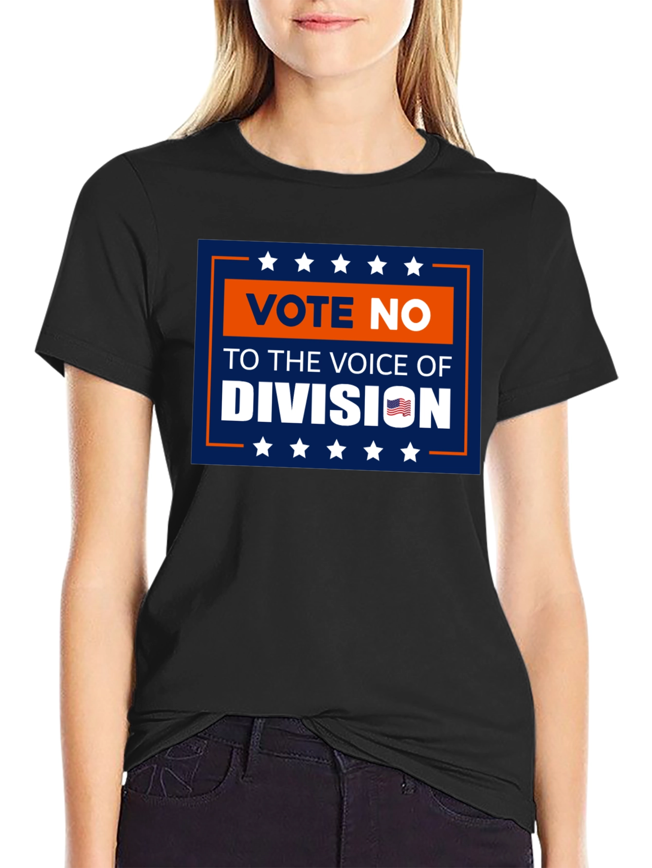 Vote No T-Shirt: Voice of Division Patriotic Tee