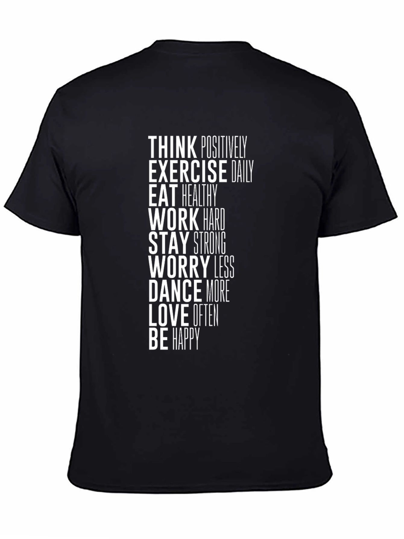 Inspirational Graphic Tee - Think Positive