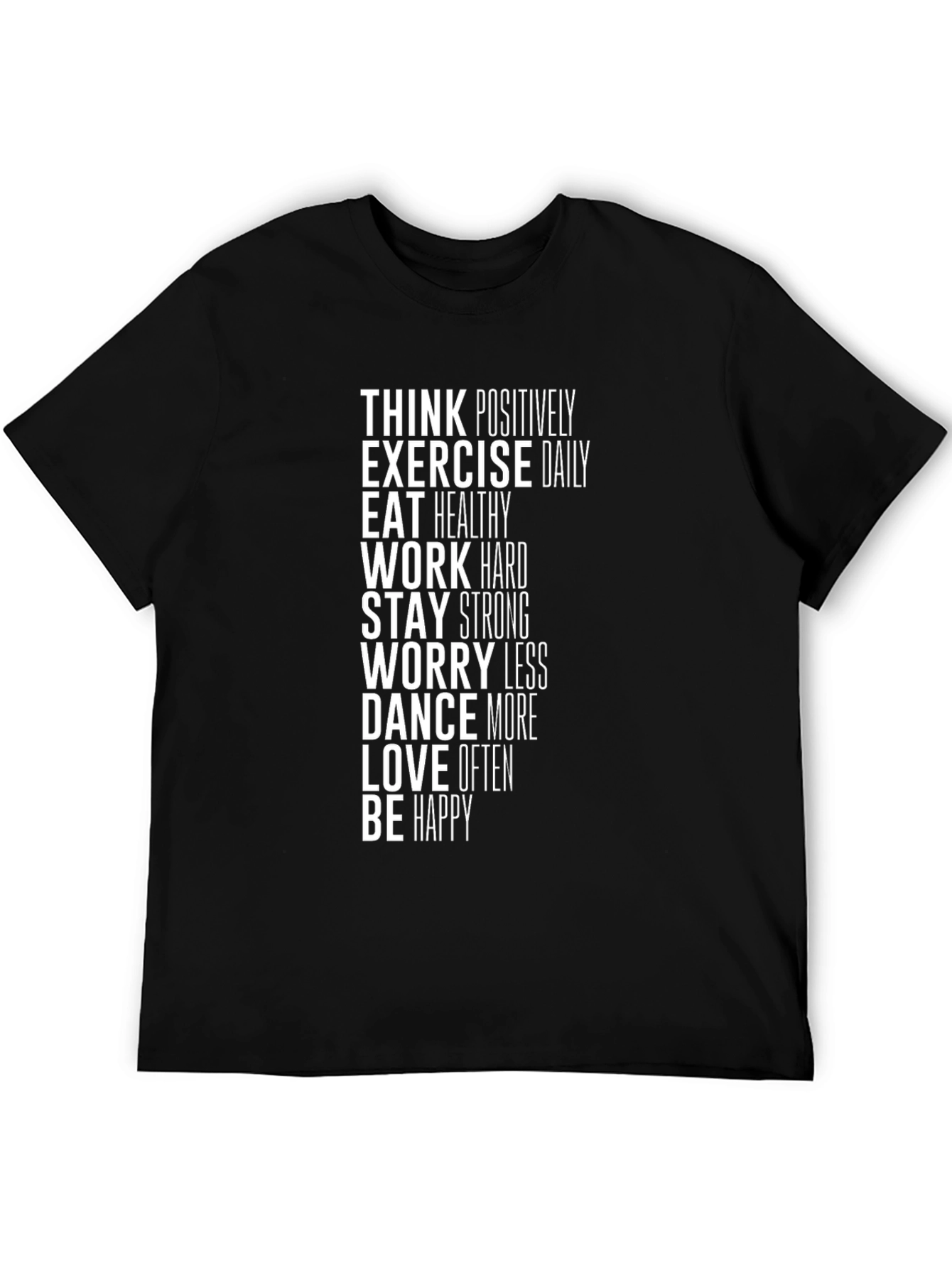 Inspirational Graphic Tee - Think Positive