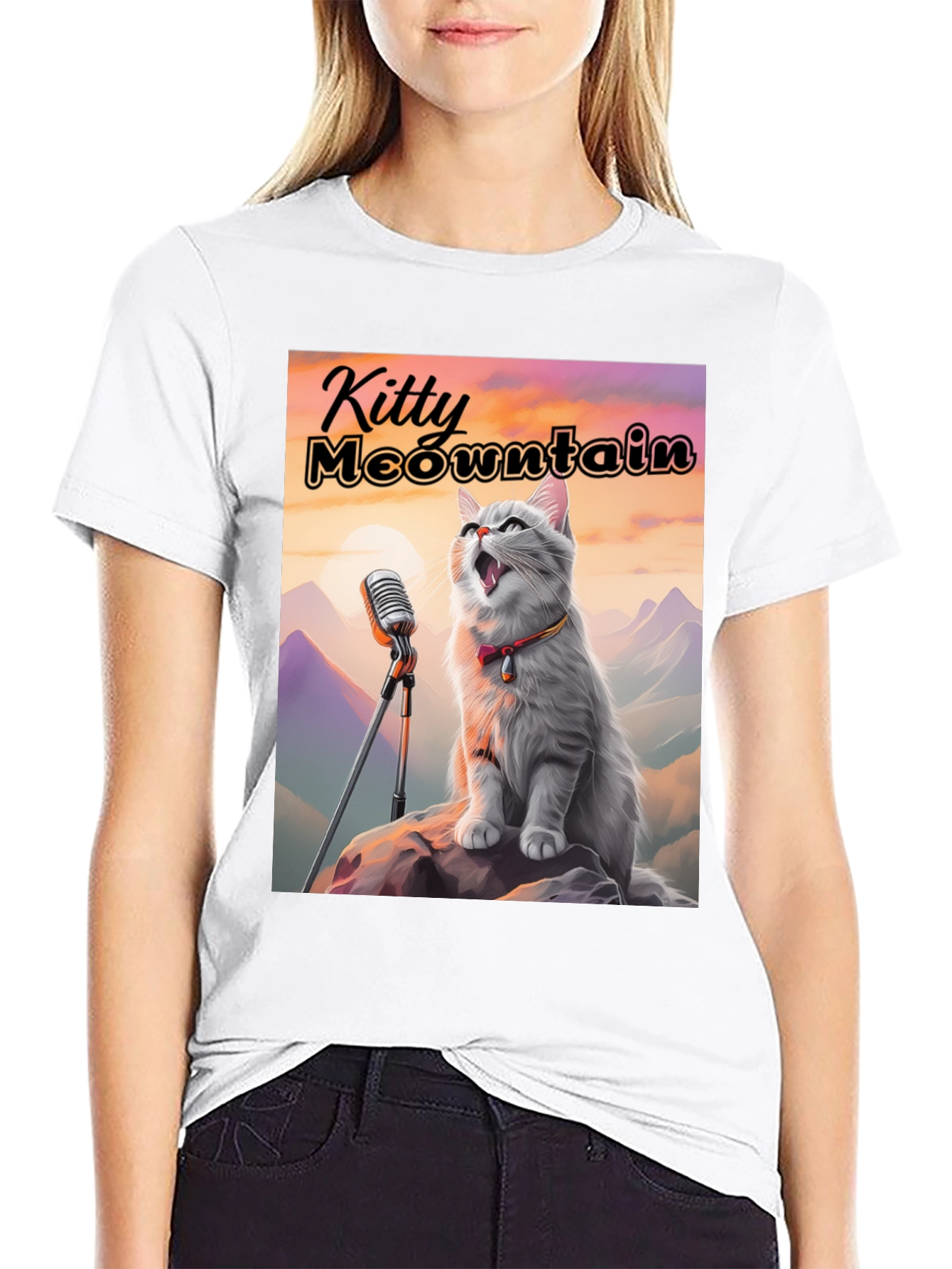 Kitty Meowntain Graphic T-Shirt