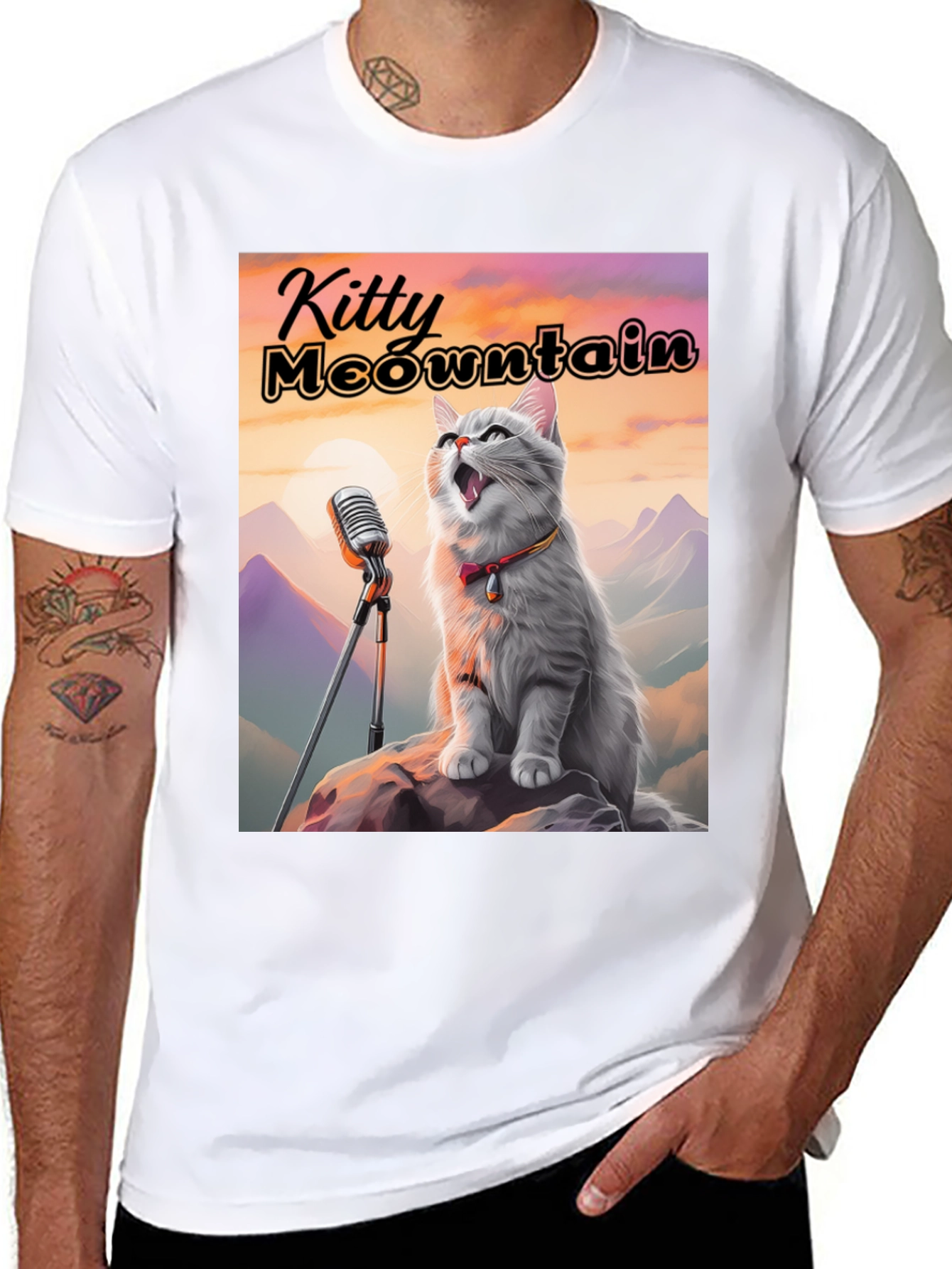 Kitty Meowntain Graphic T-Shirt