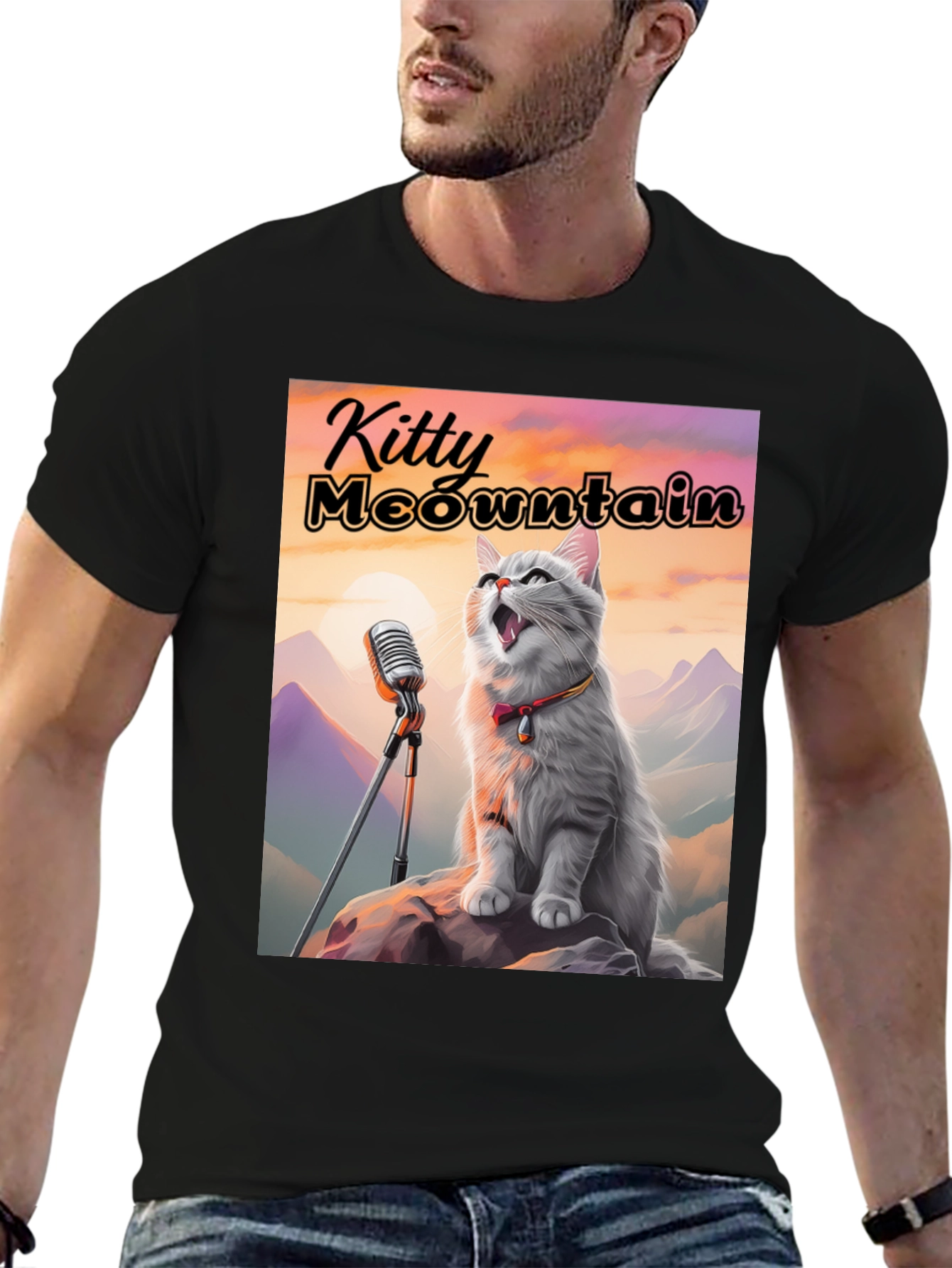 Kitty Meowntain Graphic T-Shirt