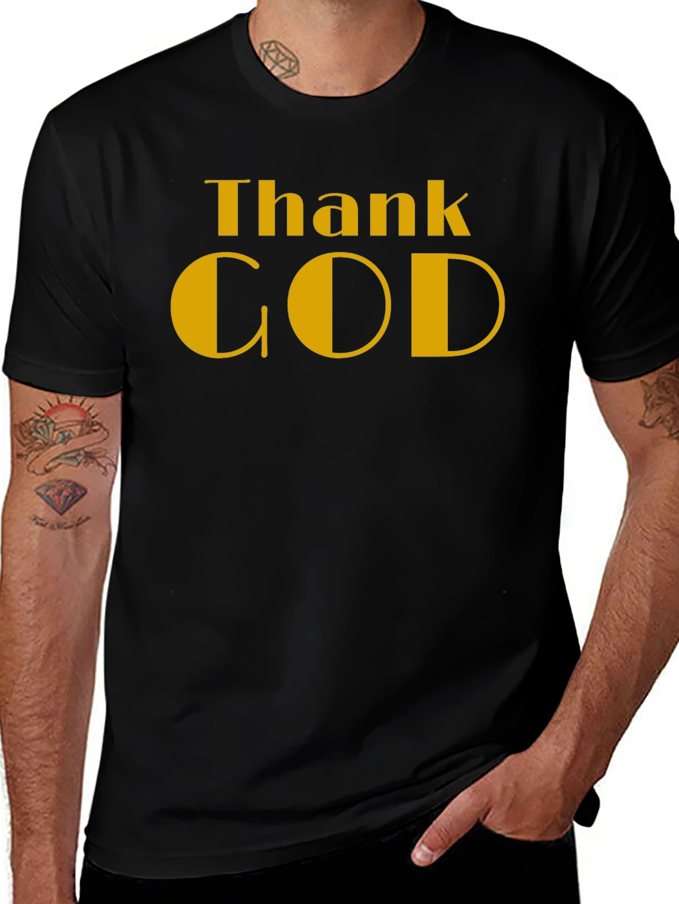 Thank God Black T-Shirt