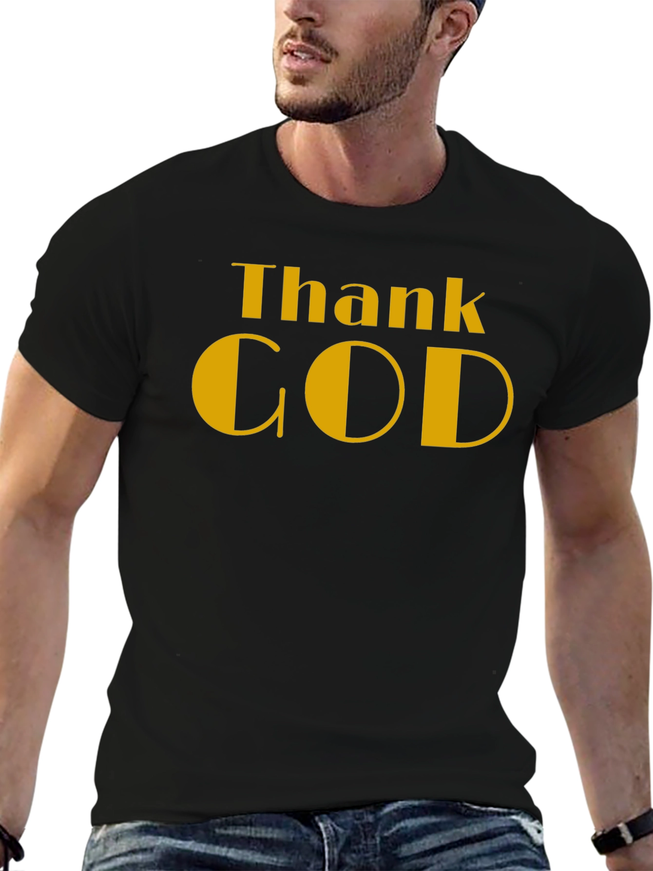 Thank God Black T-Shirt