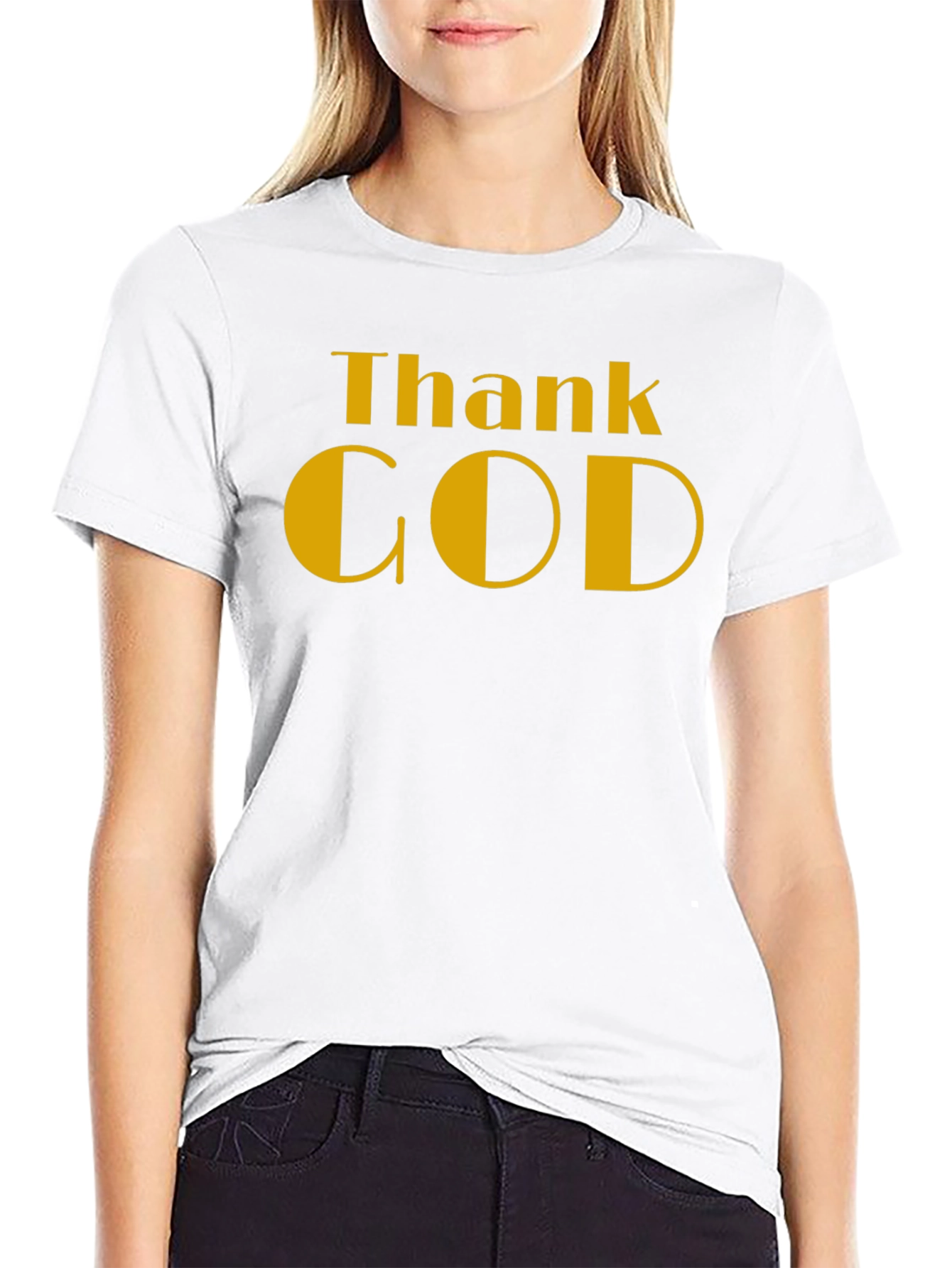 Thank God Black T-Shirt