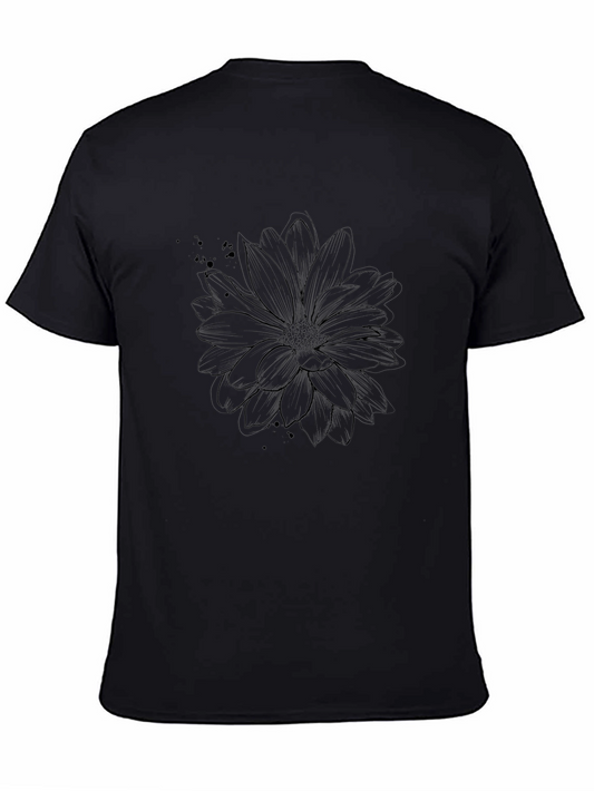 Black Floral Graphic Tee - Stylish & Trendy