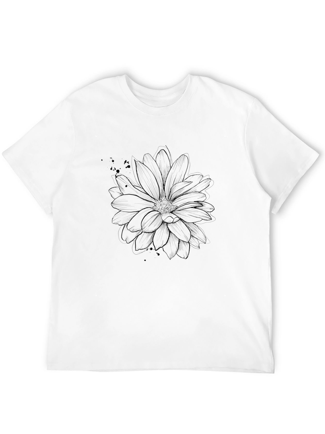 Black Floral Graphic Tee - Stylish & Trendy