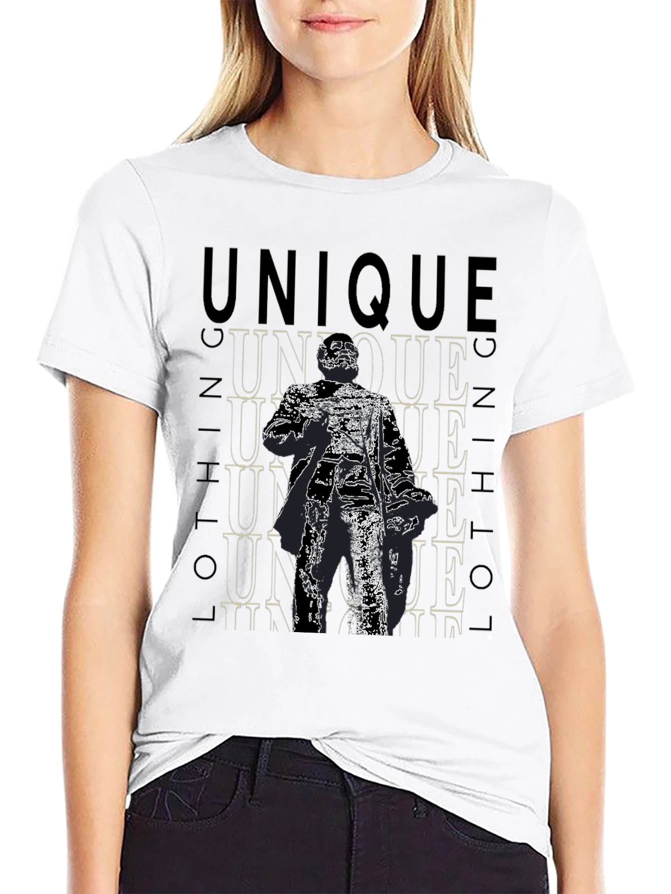 Unique Clothing Graphic Black T-Shirt
