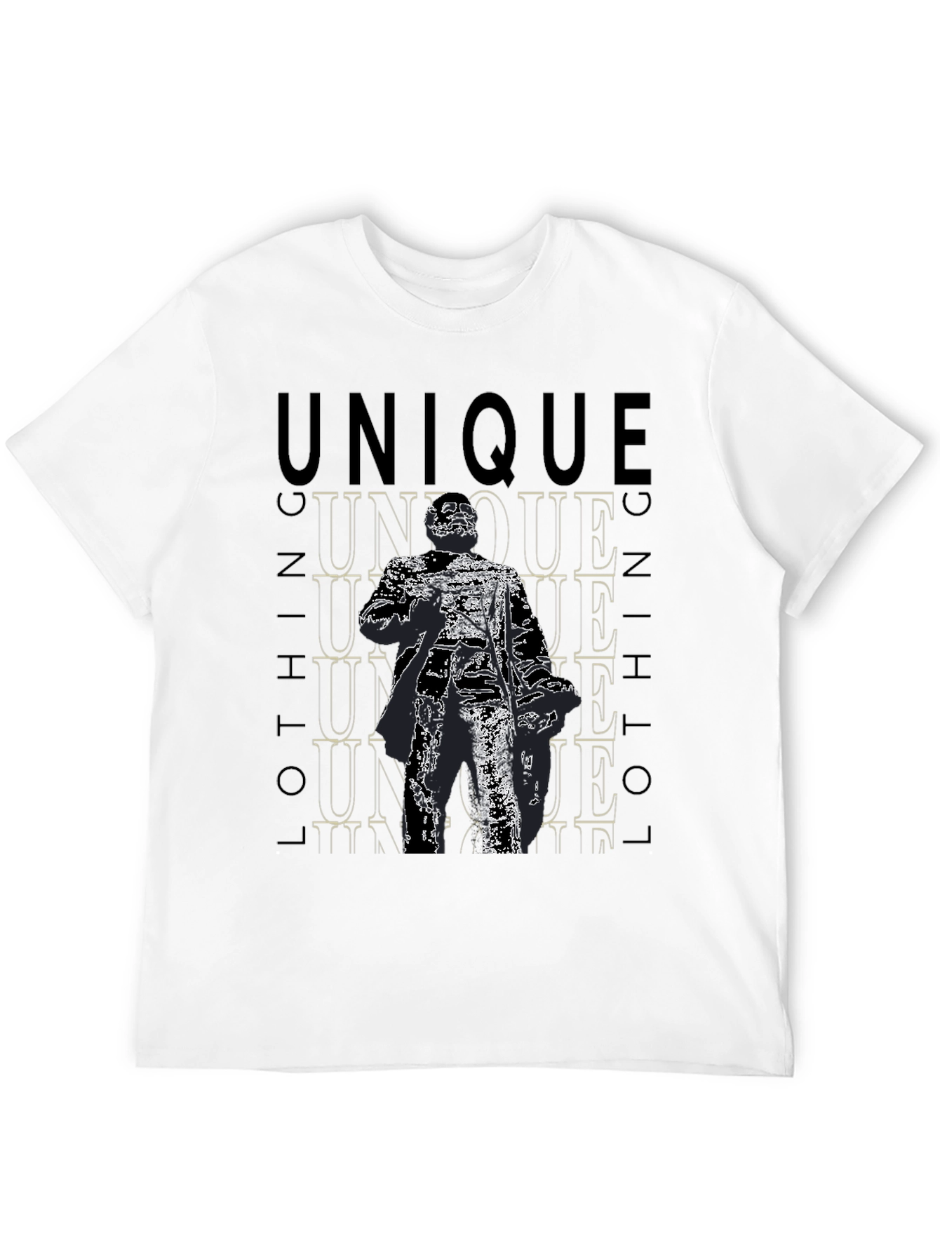 Unique Clothing Graphic Black T-Shirt