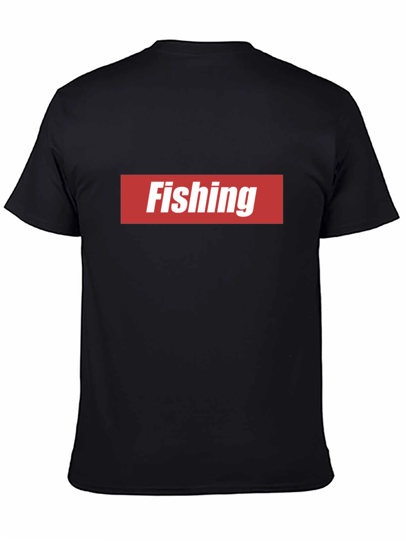 Fishing Graphic Tee - Red & White Logo