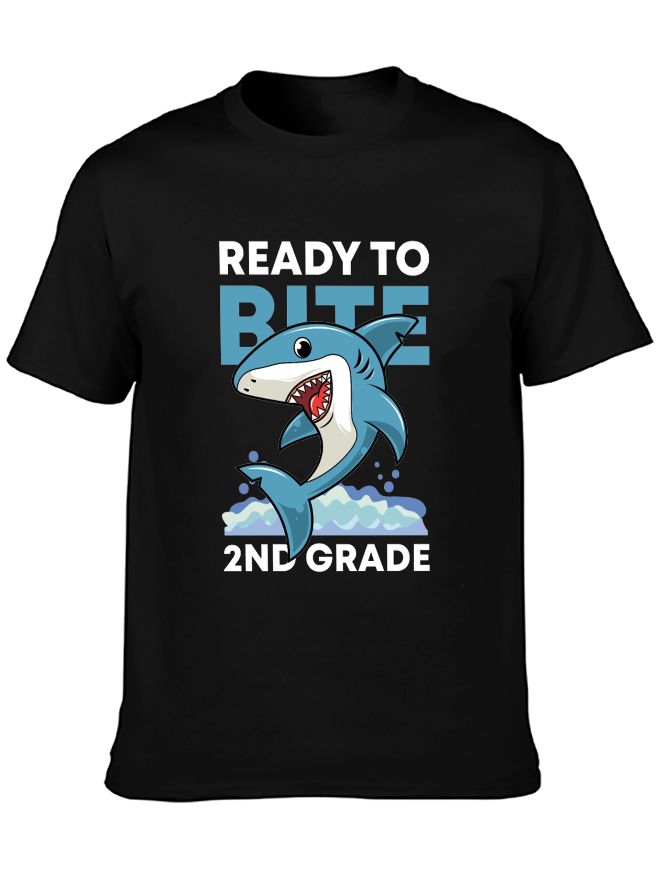 Ready to Bite 2nd Grade Shark Tee