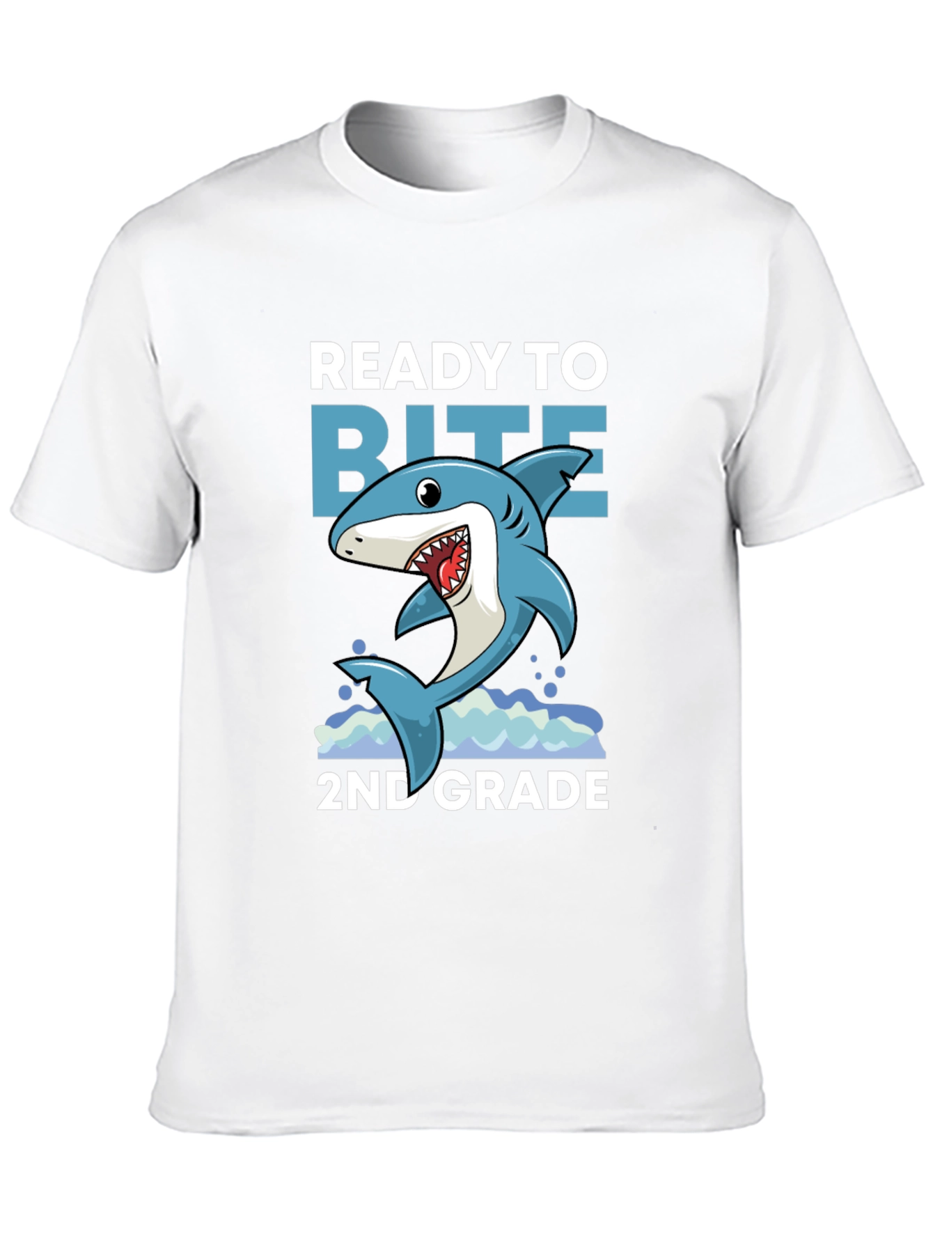 Ready to Bite 2nd Grade Shark Tee