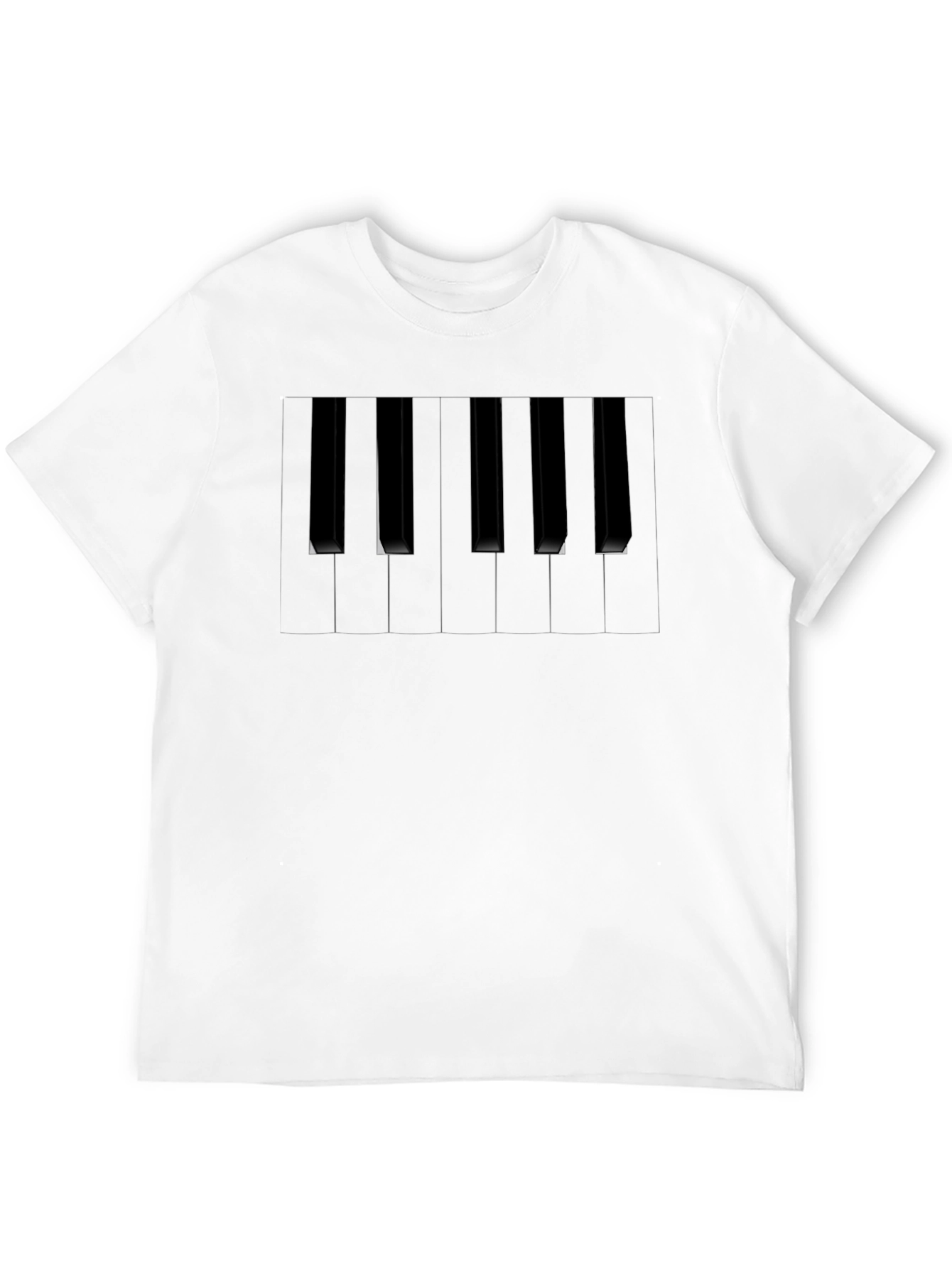 Piano Keys Black T-Shirt - Musician Tee